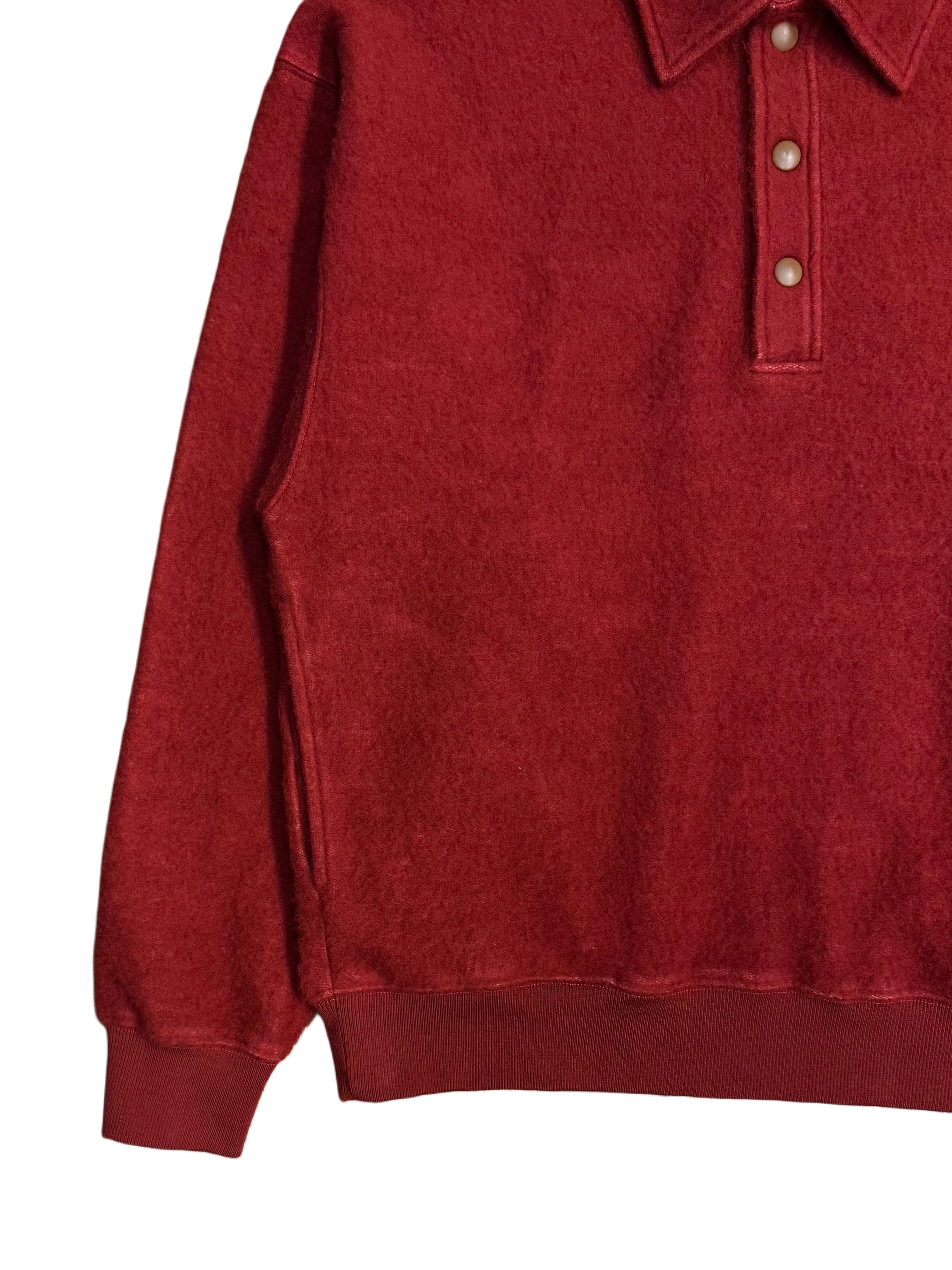 FRESH Bamboo Polo Sweater In Red