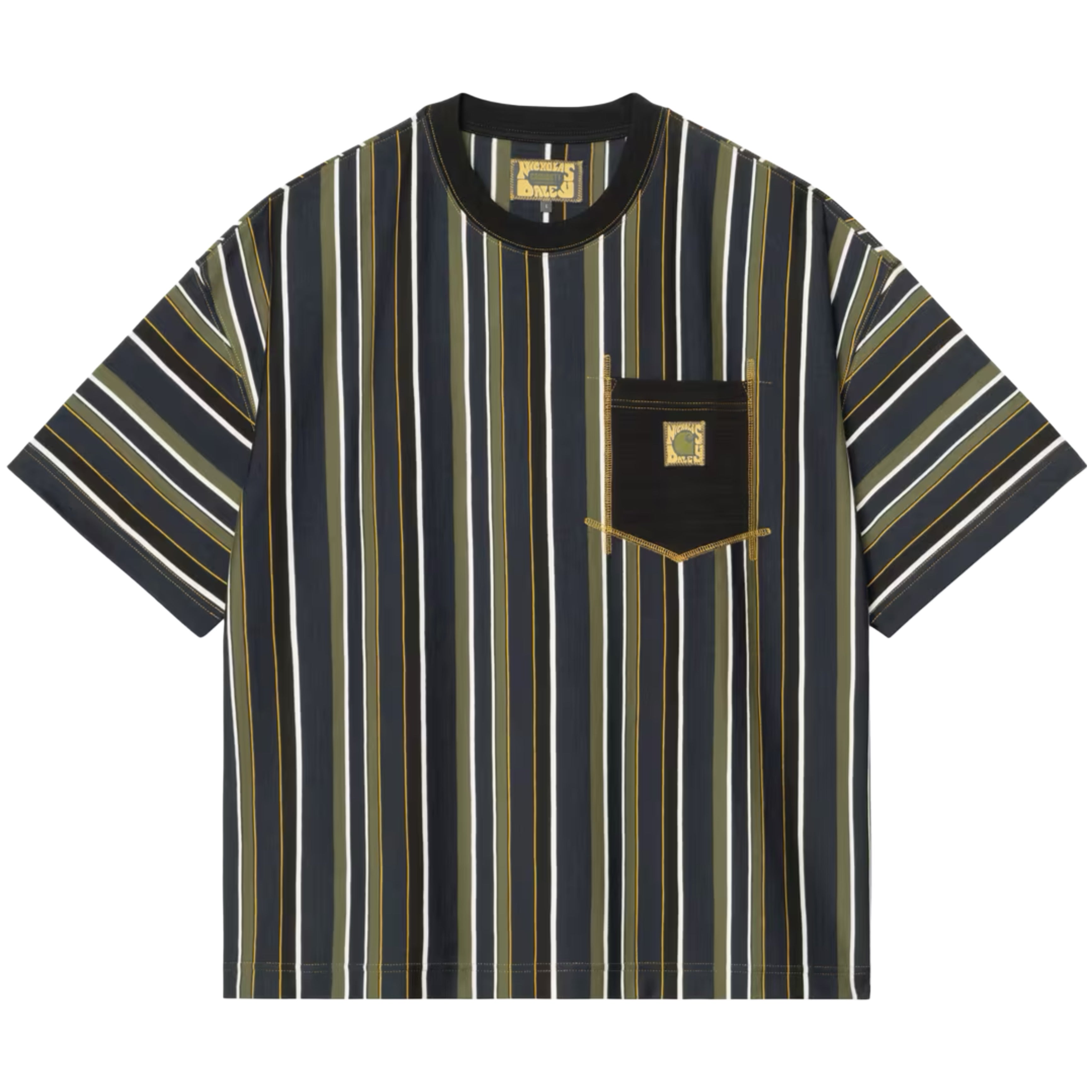 CARHARTT WIP x Nicholas Daley Stripes T-Shirt ND Black