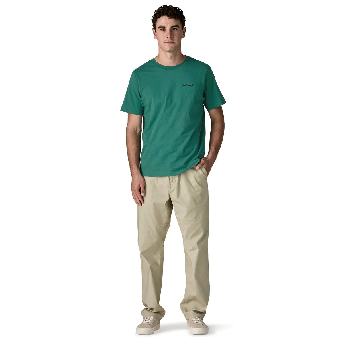 PATAGONIA Men's P-6 Logo Responsibili-Tee® Gem Green