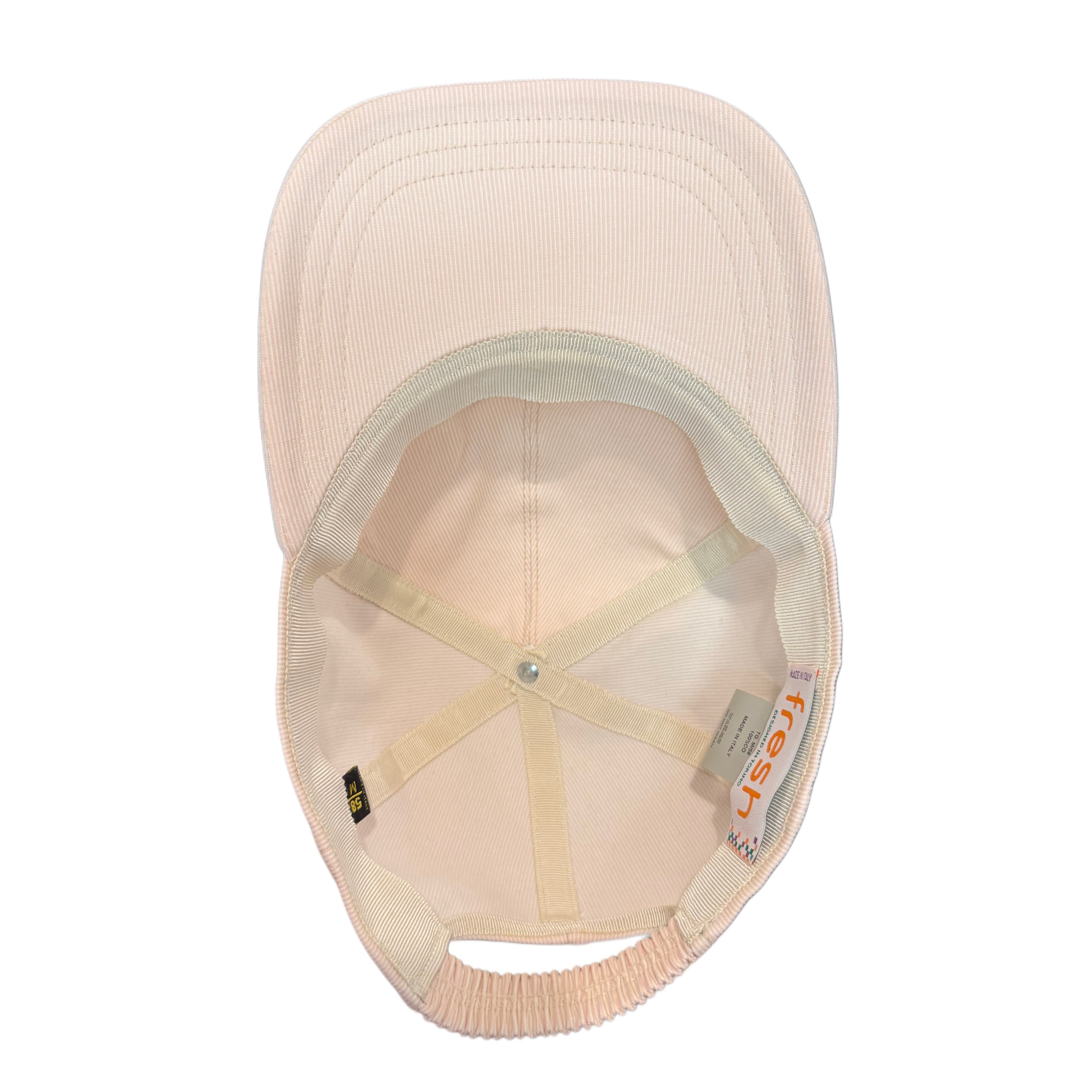 FRESH Cotton Cap in White Pink