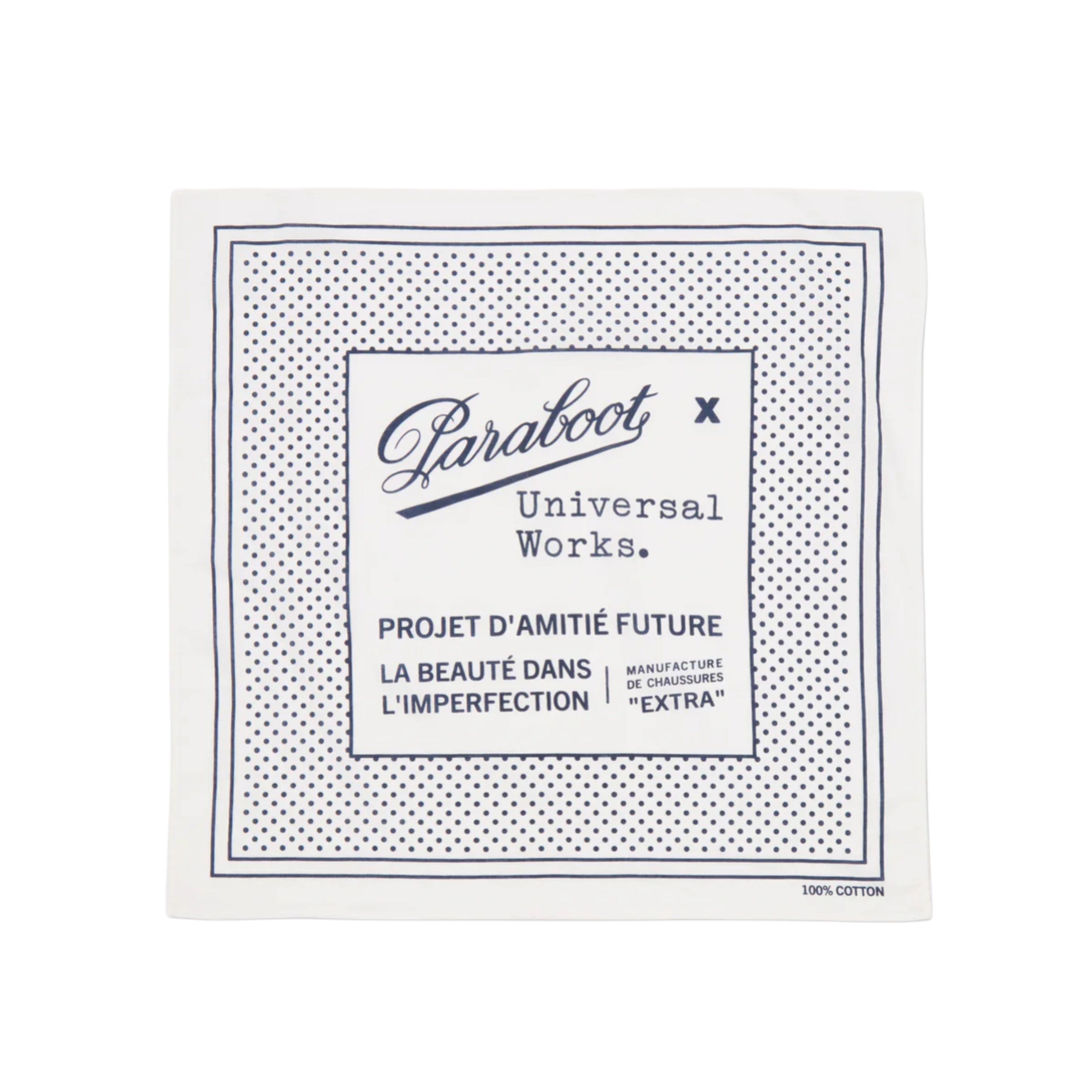 PARABOOT x Universal Works Ecru Cambric Kingsman Bandana