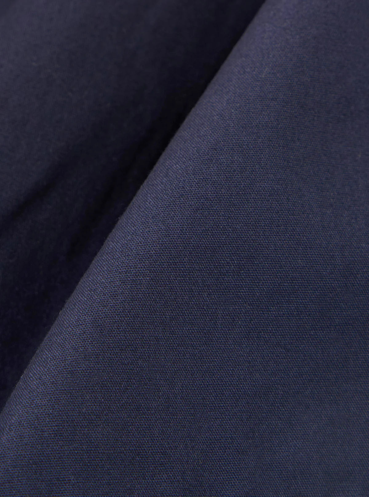 UNIVERSAL WORKS Navy Peached Poplin Pleated Track Short