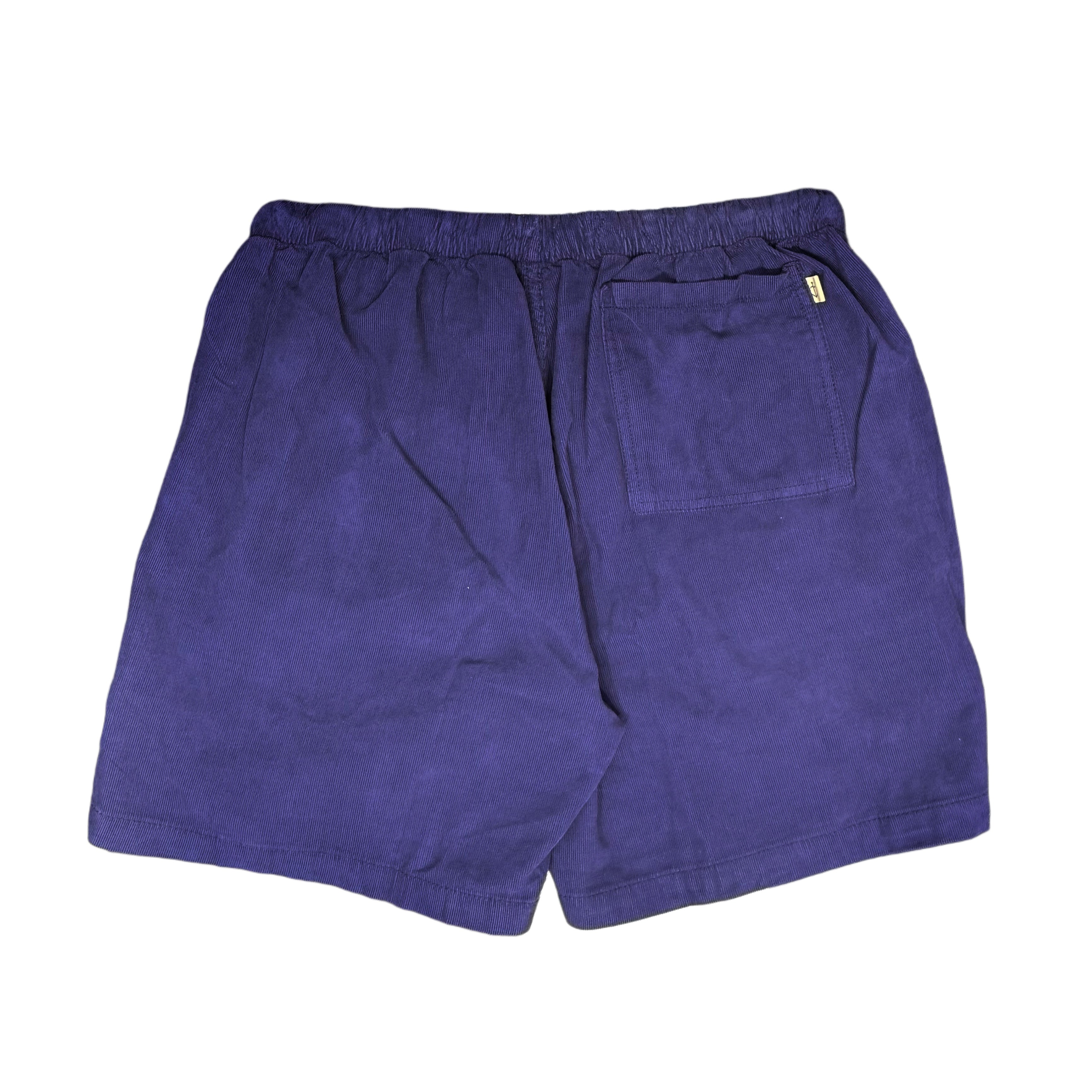LA PAZ Short Formigal en velours côtelé bleu marine