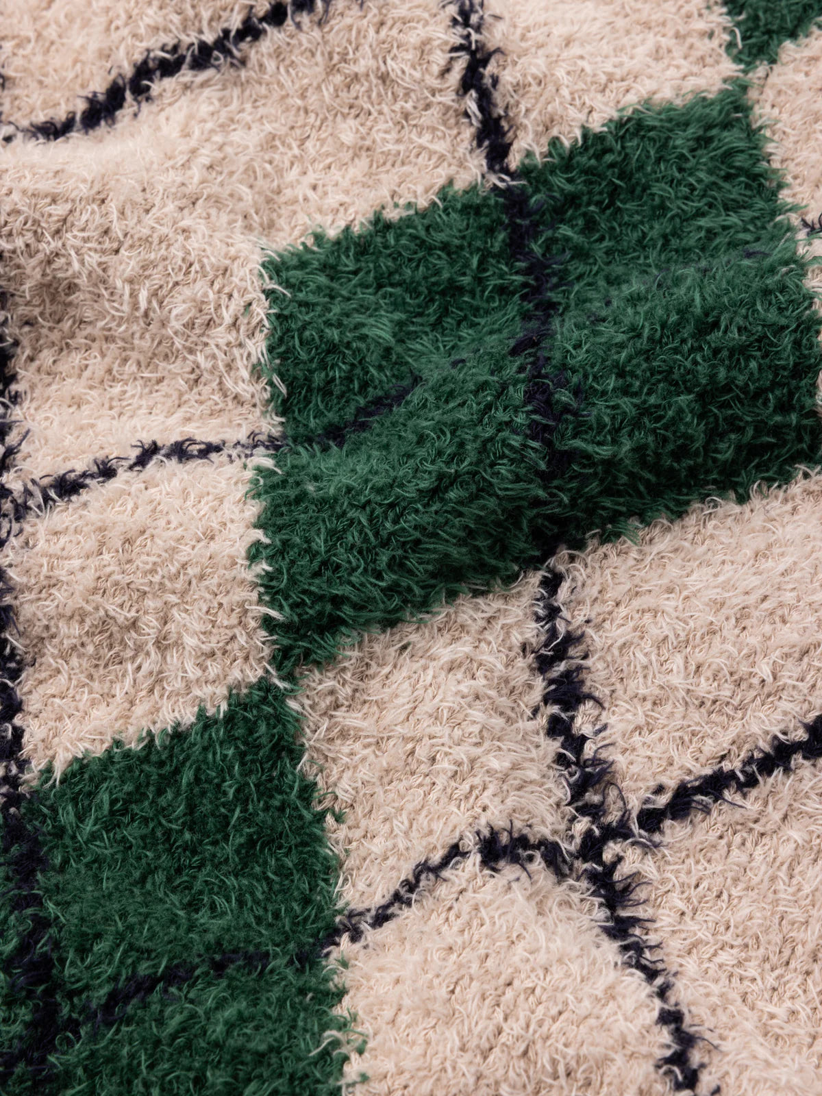 KESTIN Carron Argyle Vest in Ecru Organic Cotton