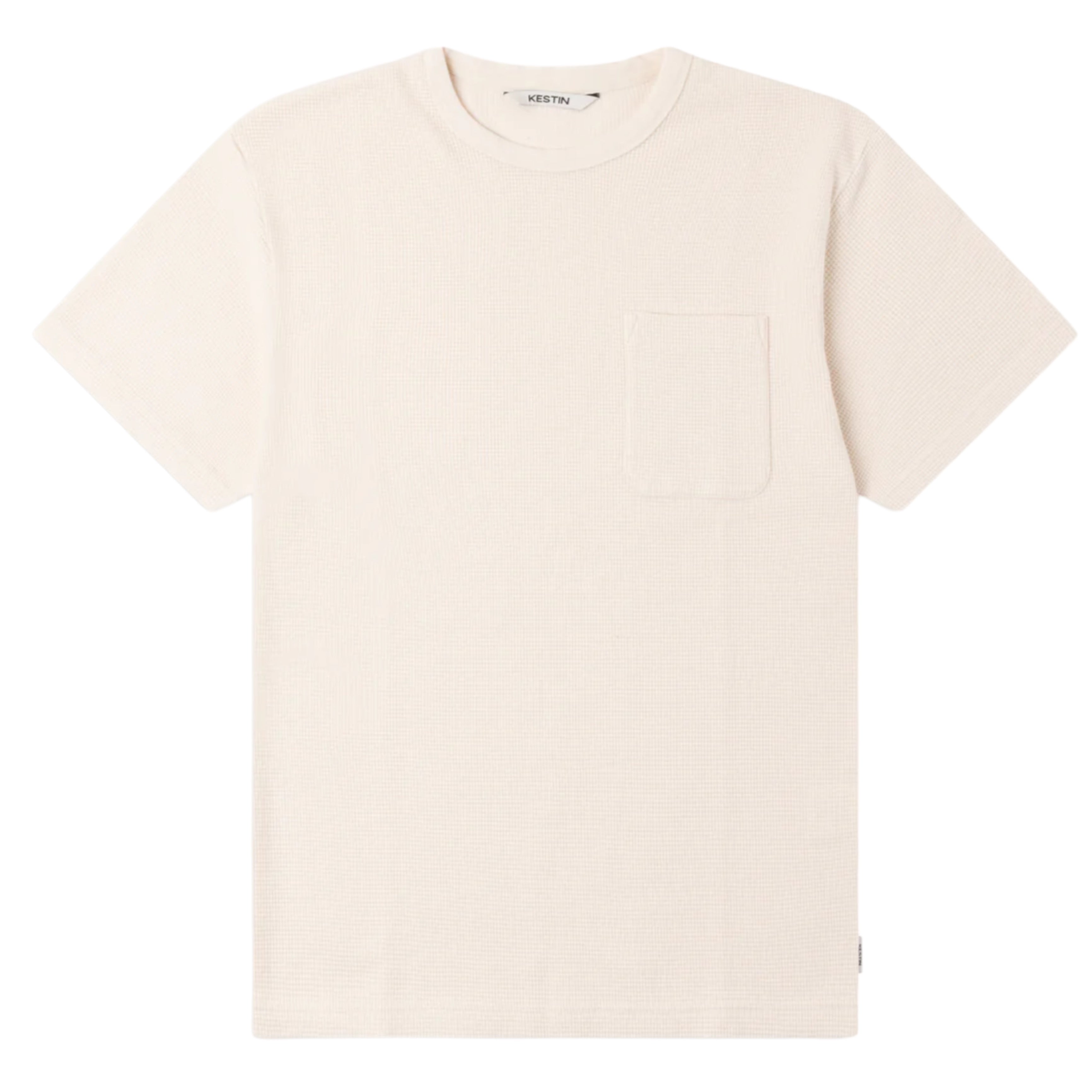 KESTIN Fly T-Shirt in Natural Brushed Waffle