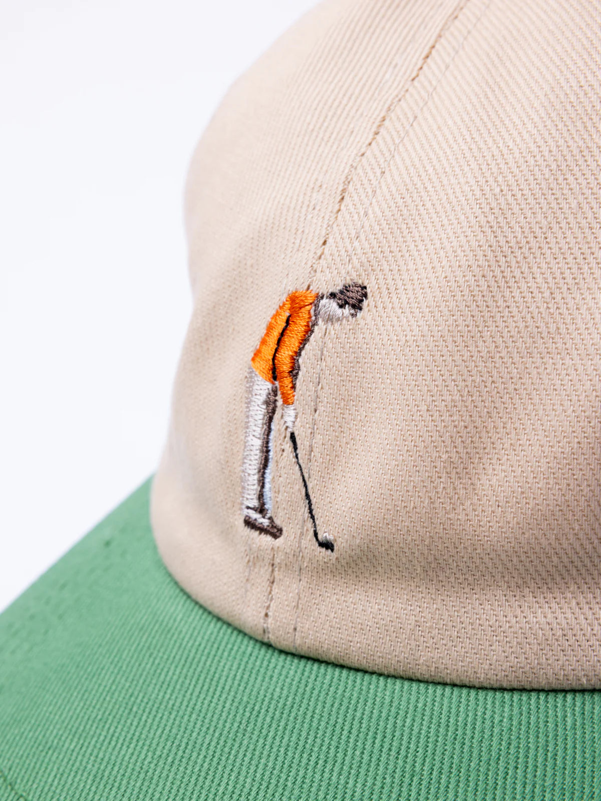 KESTIN Leuchars Cap in Stone Green Golf Embroidery