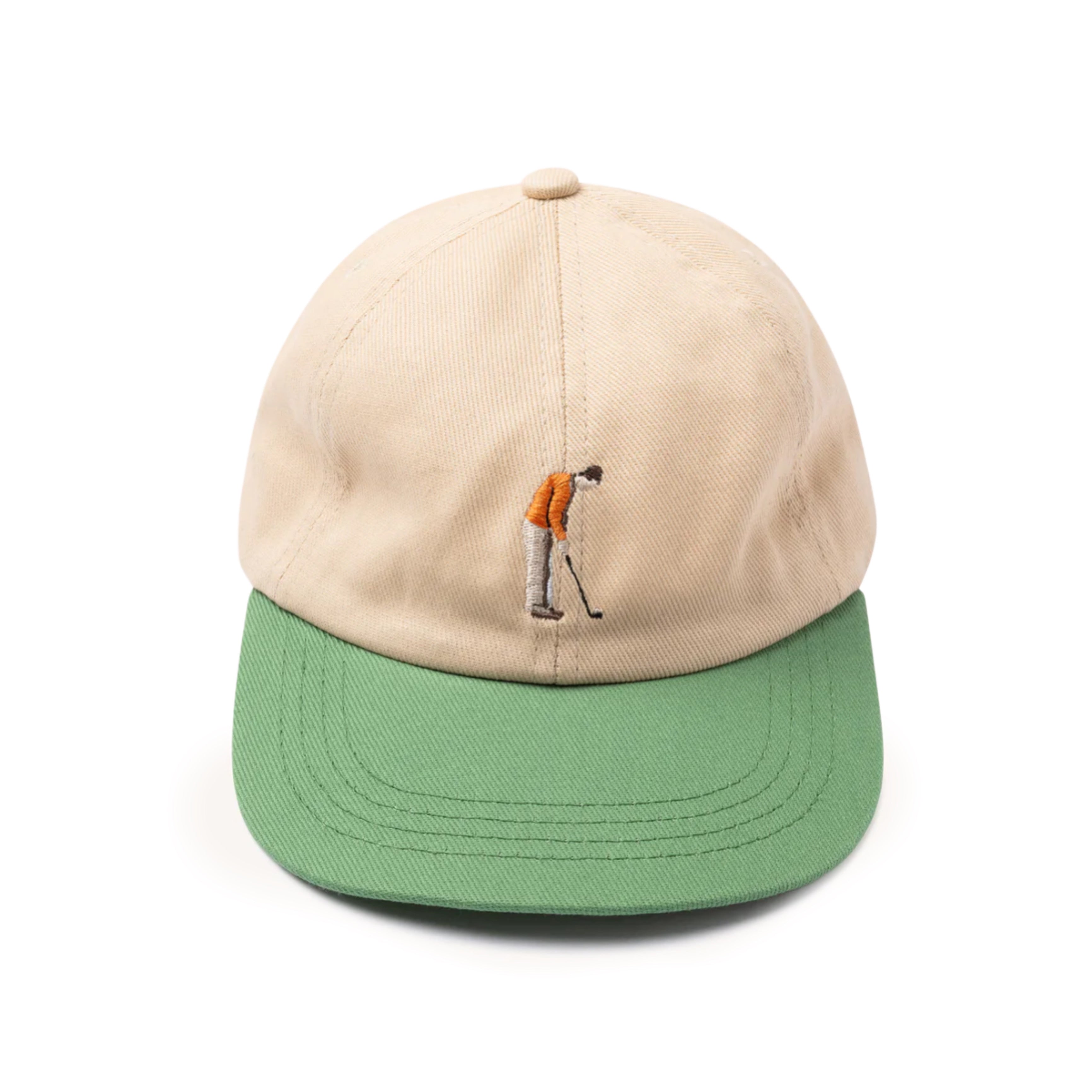 KESTIN Leuchars Cap in Stone Green Golf Embroidery