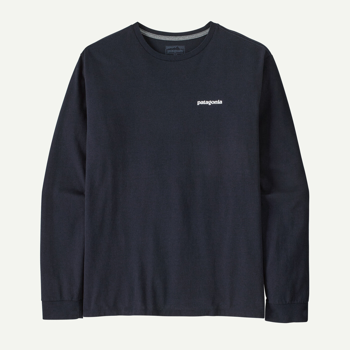 PATAGONIA P-6 Men's Long-Sleeved P-6 Logo Responsibili-Tee® New Navy