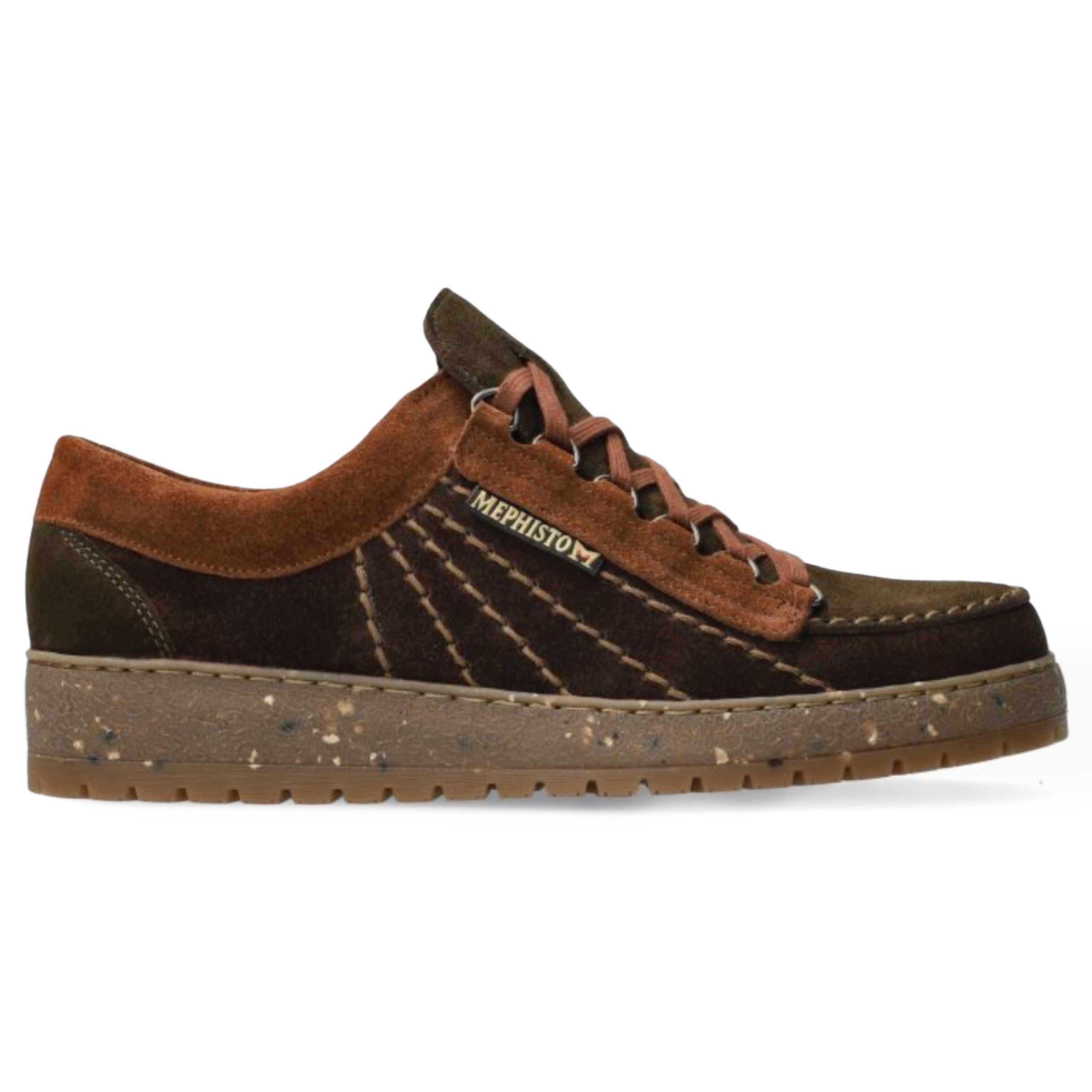 Chaussures en daim velours marron foncé MEPHISTO Rainbow