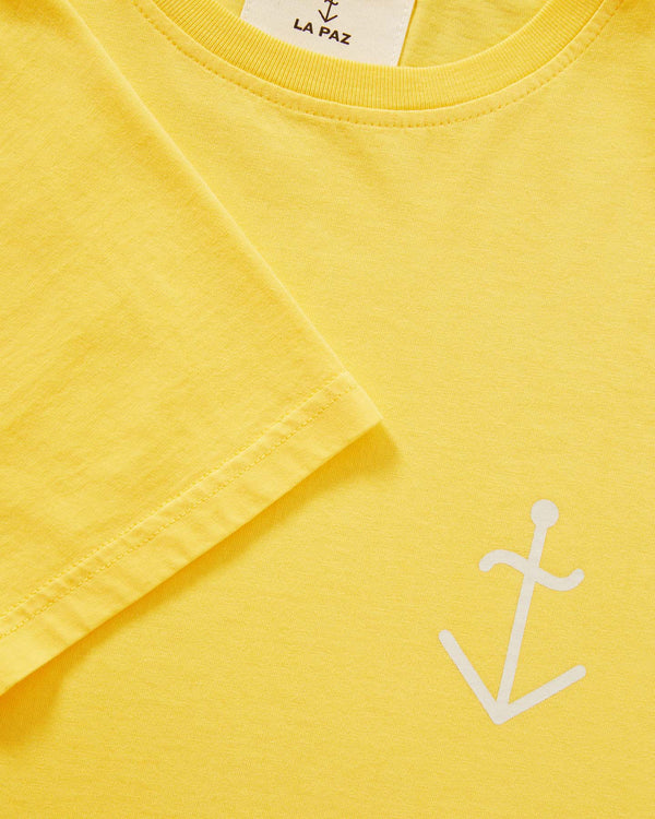 LA PAZ  Dantas Logo T-Shirt Yellow Ecru