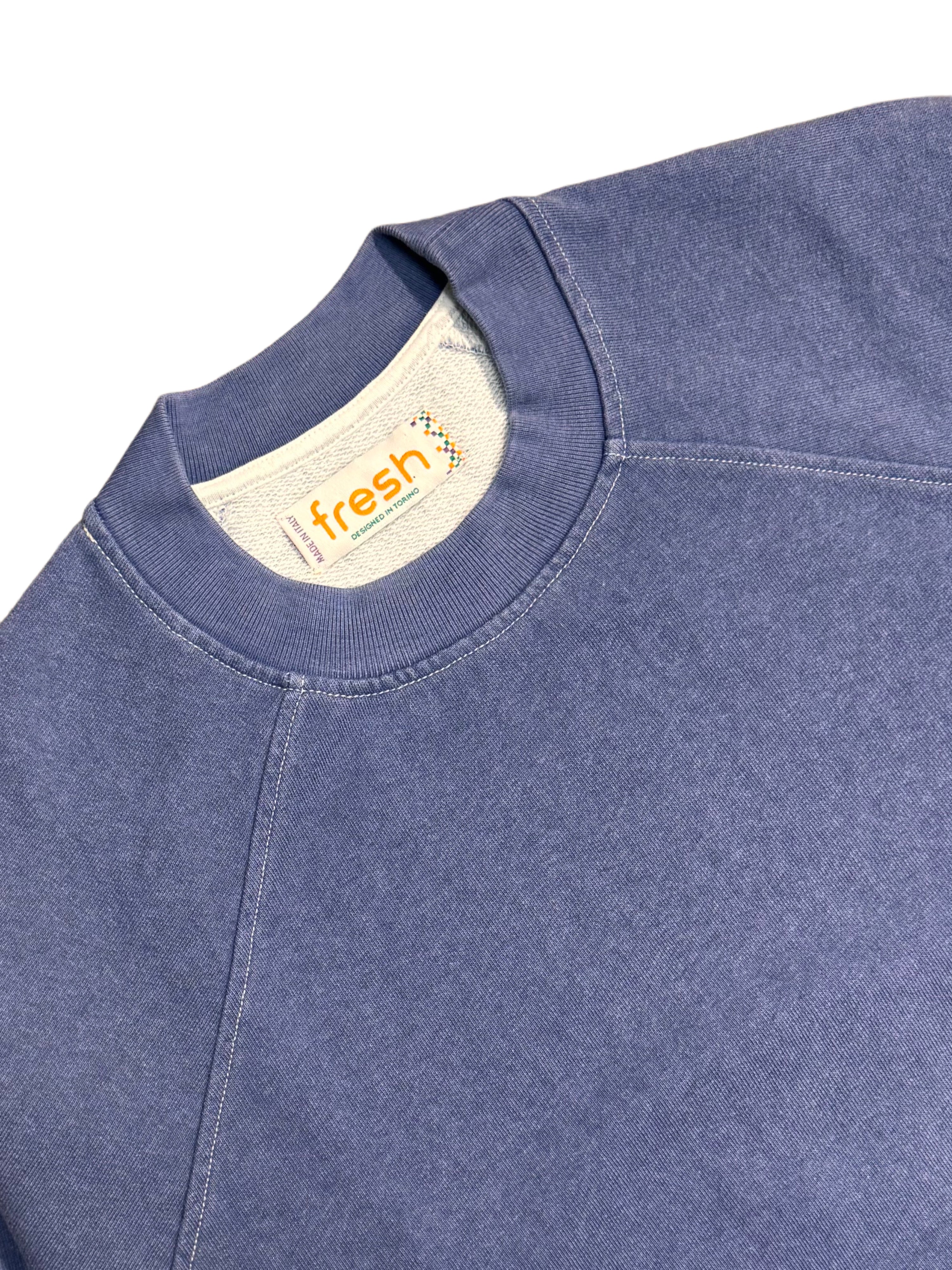 Felpa FRESH Billie in cotone placcato, colore indaco