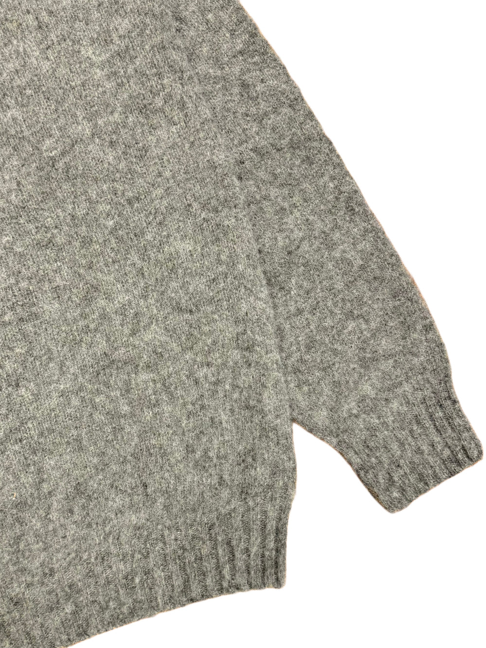 FRESH Sean Shaggy Shetland Wool Jumper In Fossil