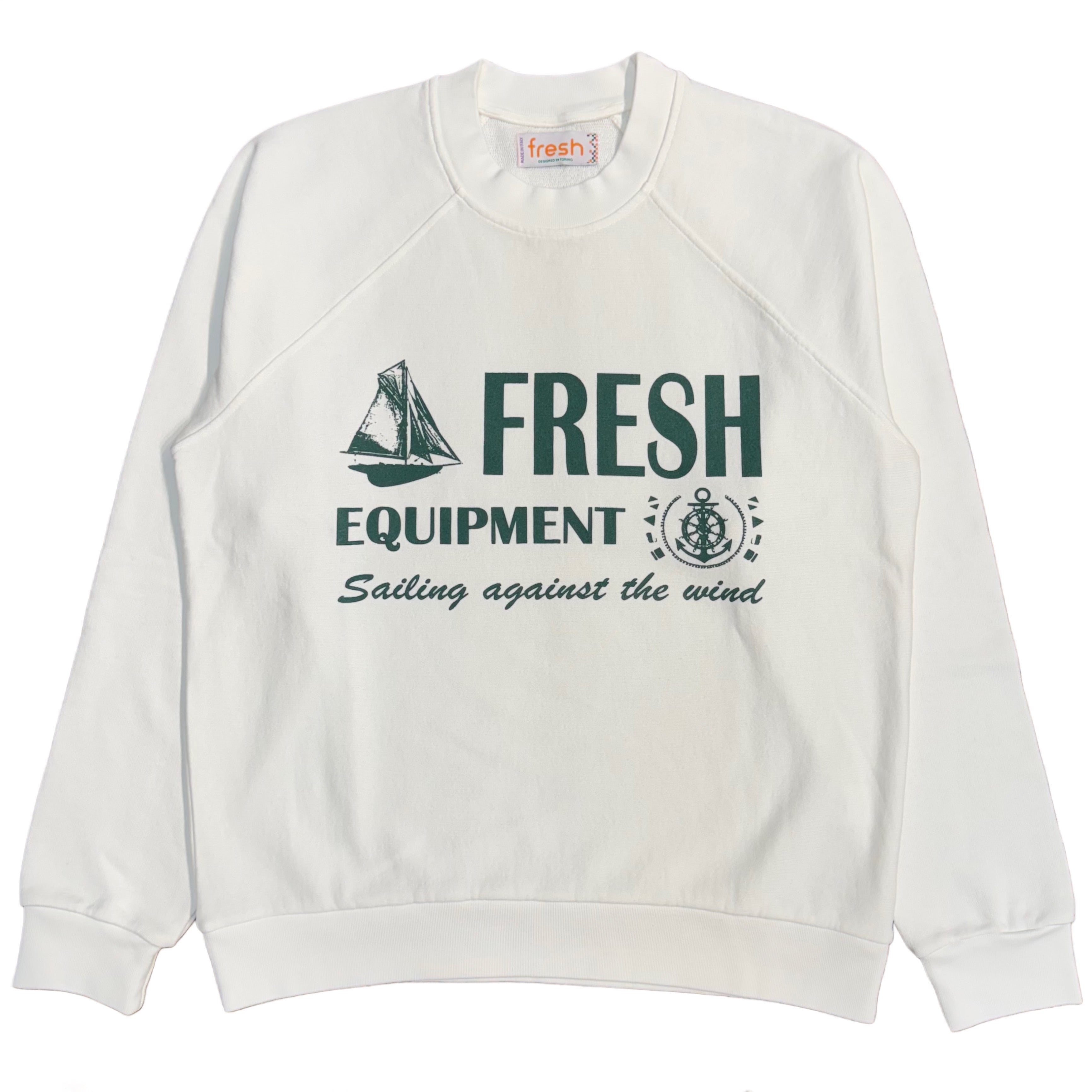 Felpa in cotone FRESH Equipment bianca