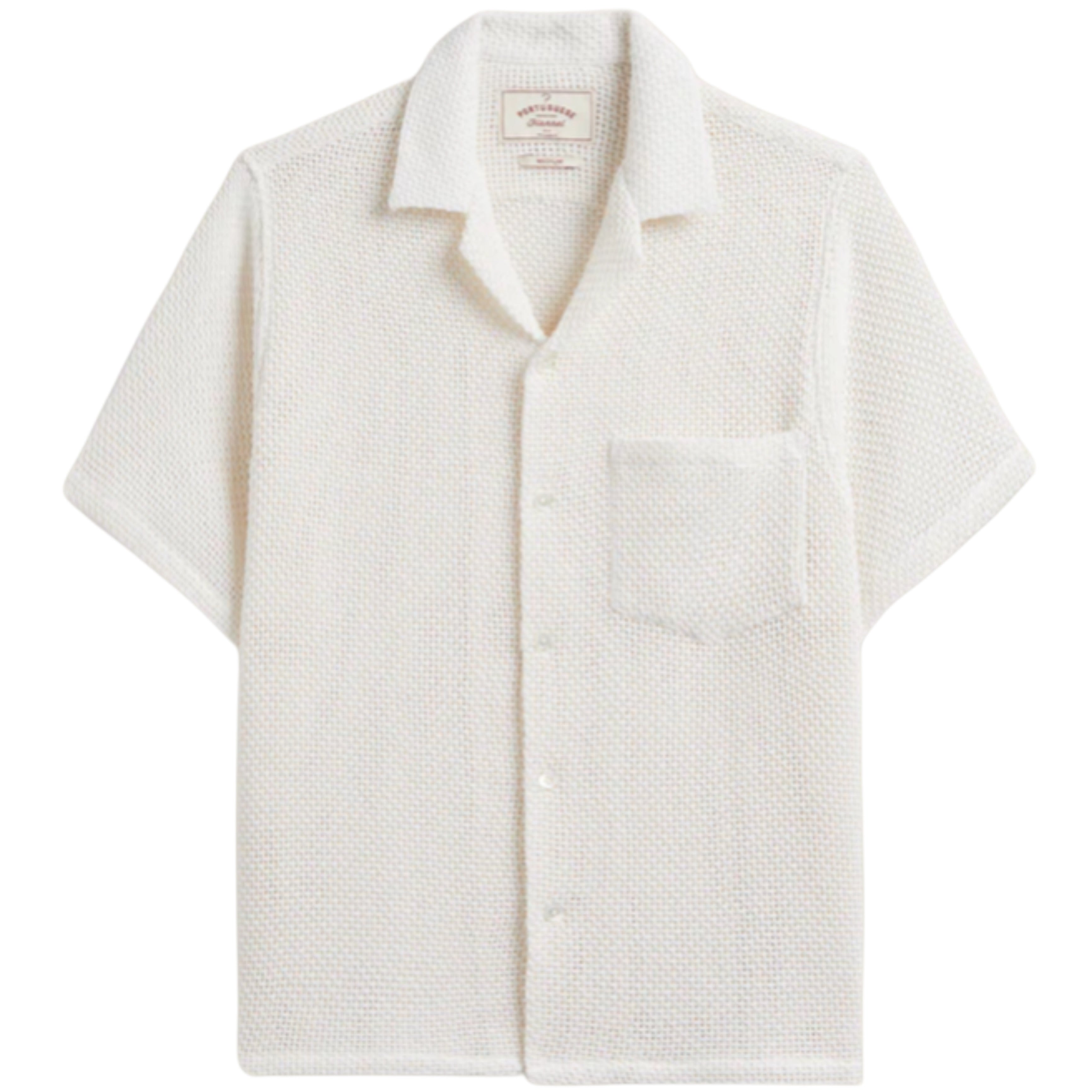 PORTUGUESE FLANNEL Agora White Short Sleeve Shirt
