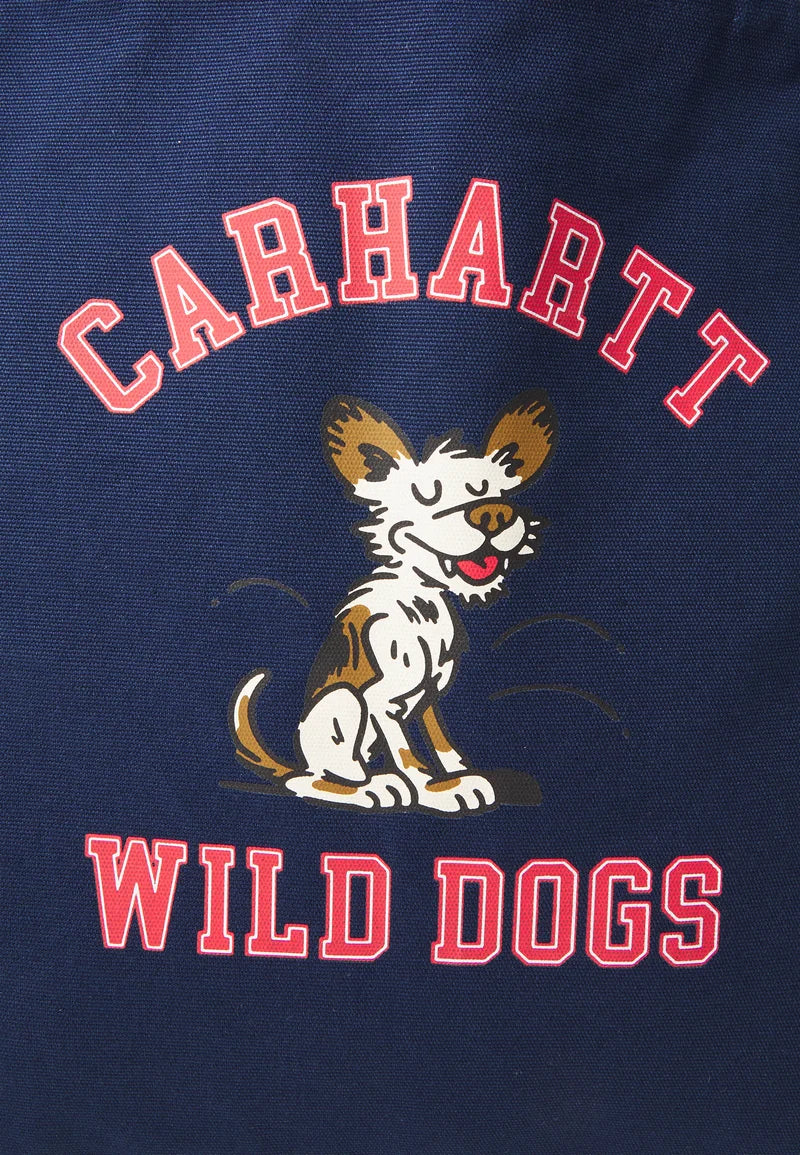 CARHARTT WIP Canvas Graphic Tote Wild Dog Print Jupiter
