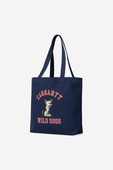 CARHARTT WIP Canvas Graphic Tote Wild Dog Print Jupiter
