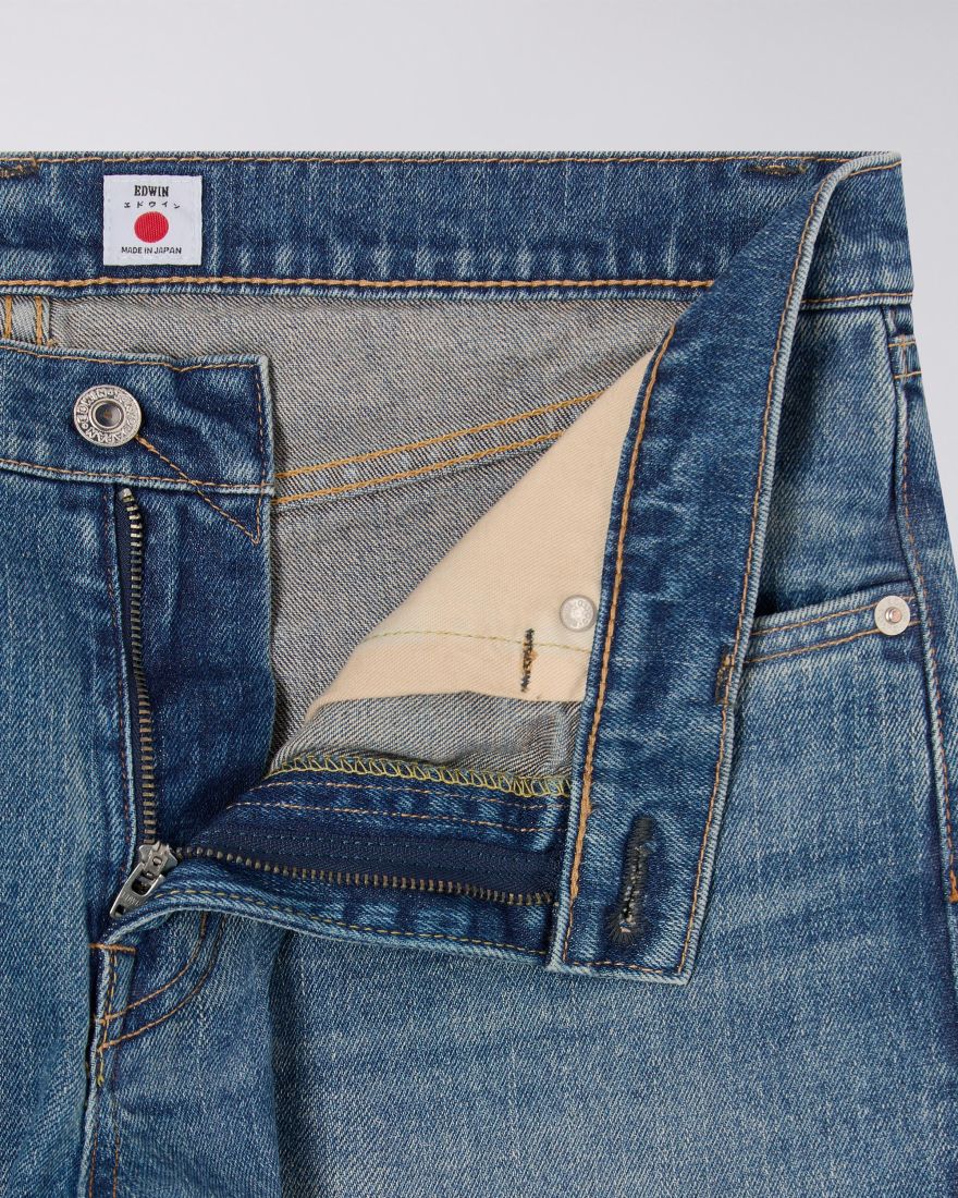 EDWIN Regular Tapered Blu Mid Usato Prodotto in Giappone
