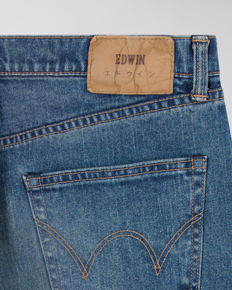 EDWIN Regular Tapered Blu Mid Usato Prodotto in Giappone