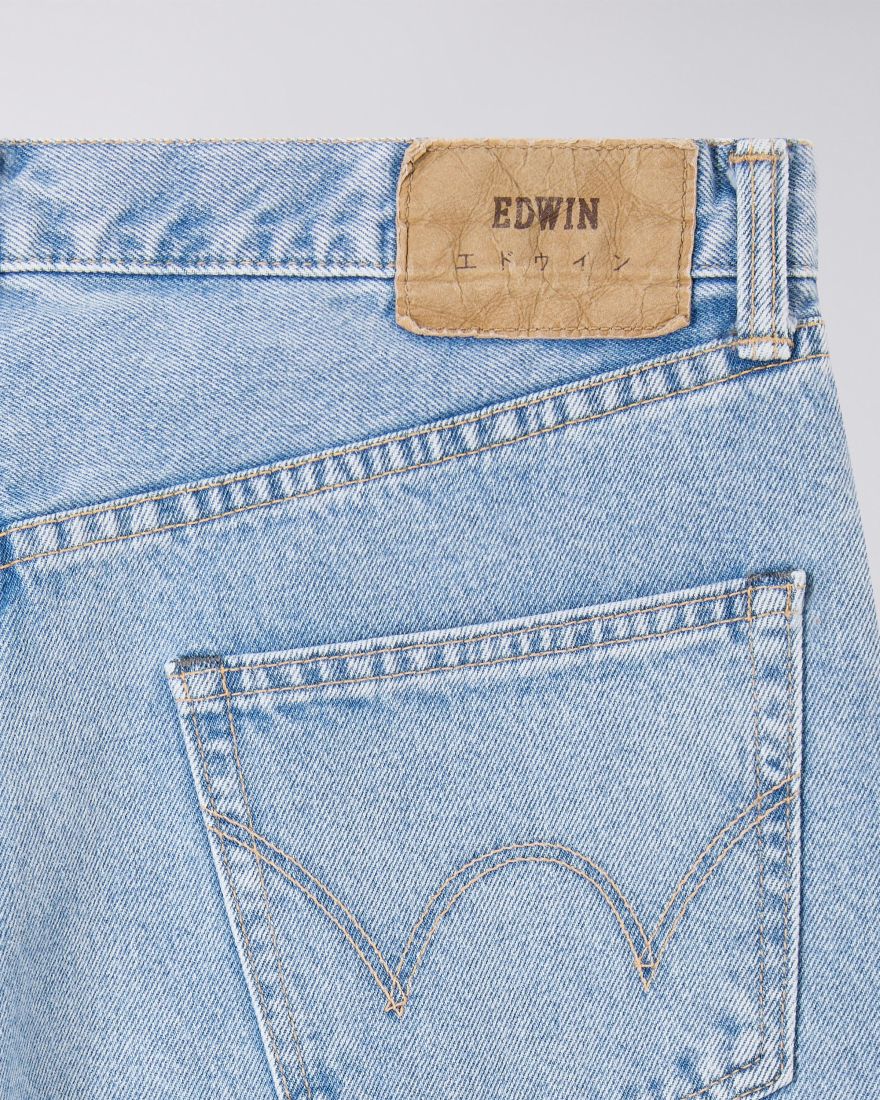 EDWIN Regular Straight Blue Light Used Made In Japan