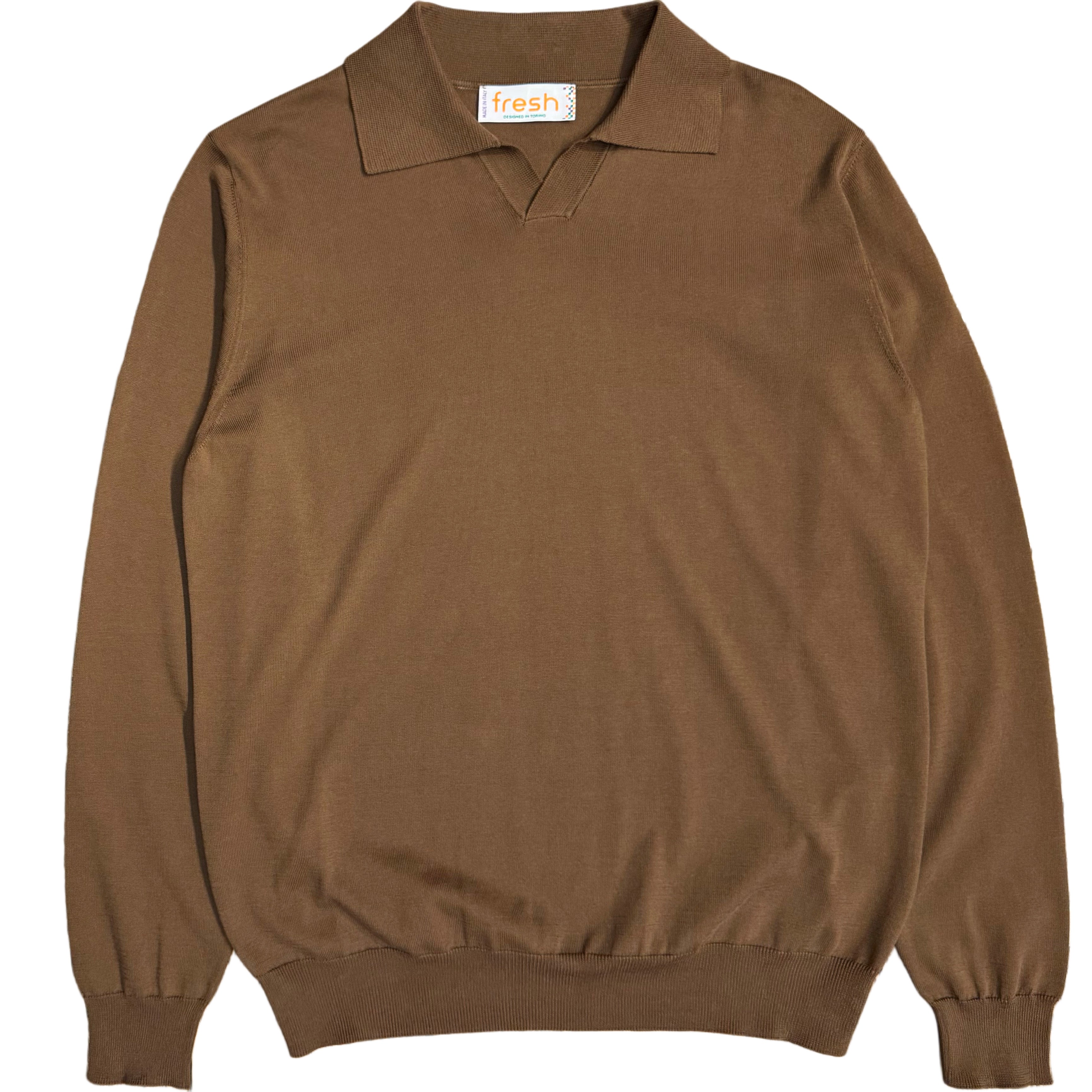 Polo en coton FRESH Morrissey couleur chocolat