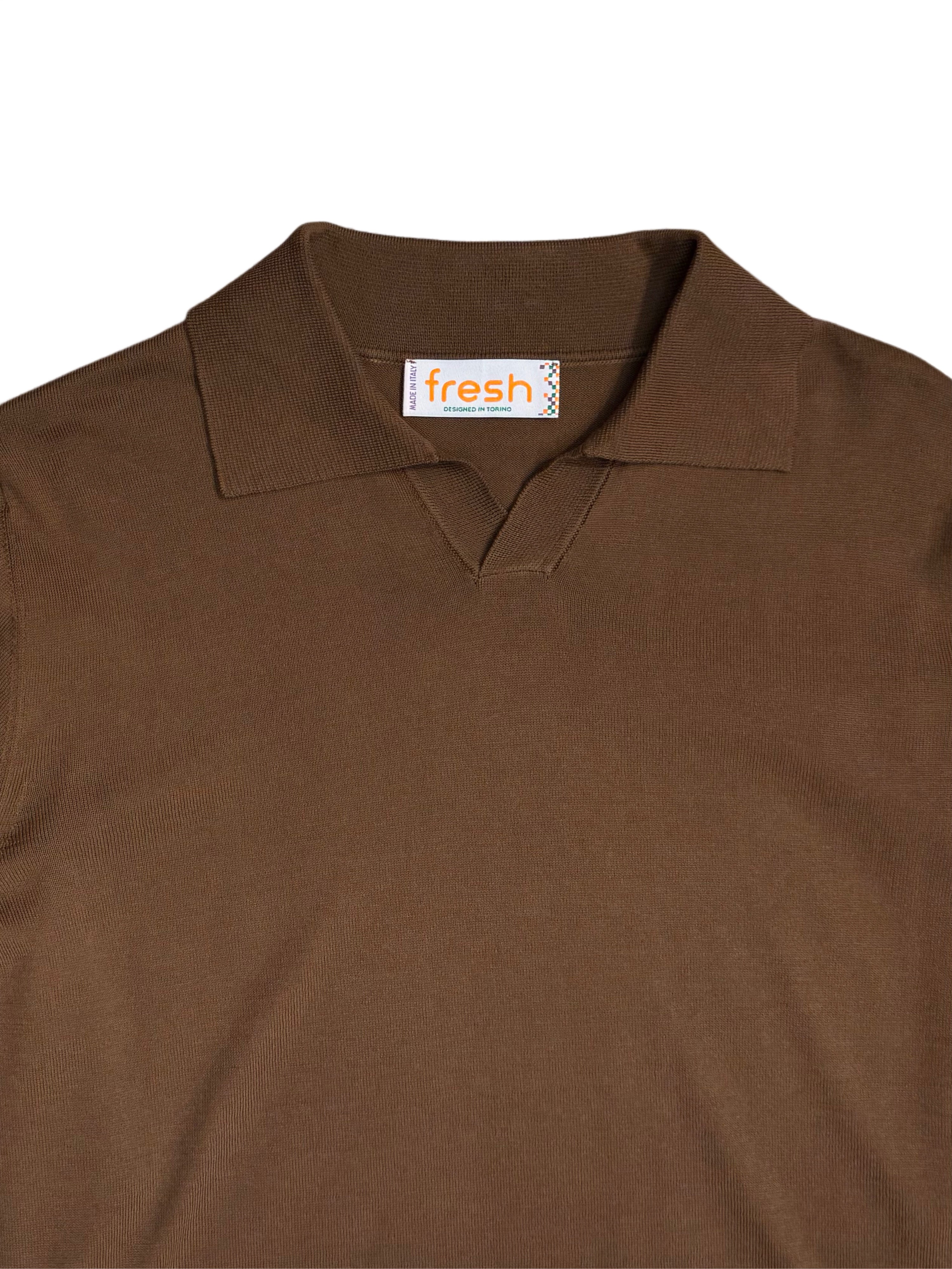 Polo en coton FRESH Morrissey couleur chocolat