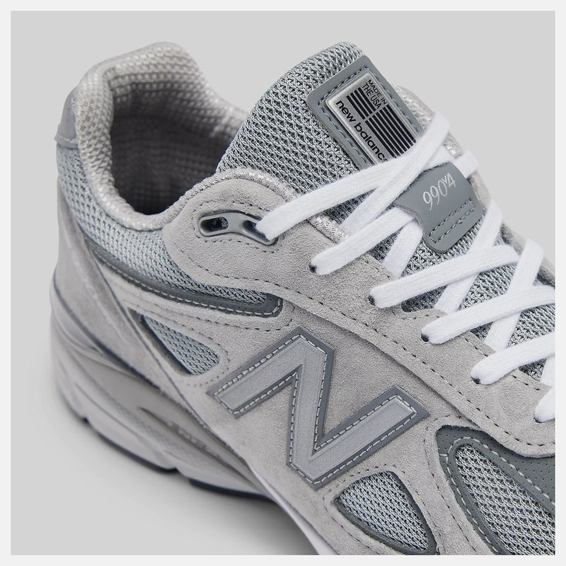 NEW BALANCE 990v4 Made in Usa Grey With Silver