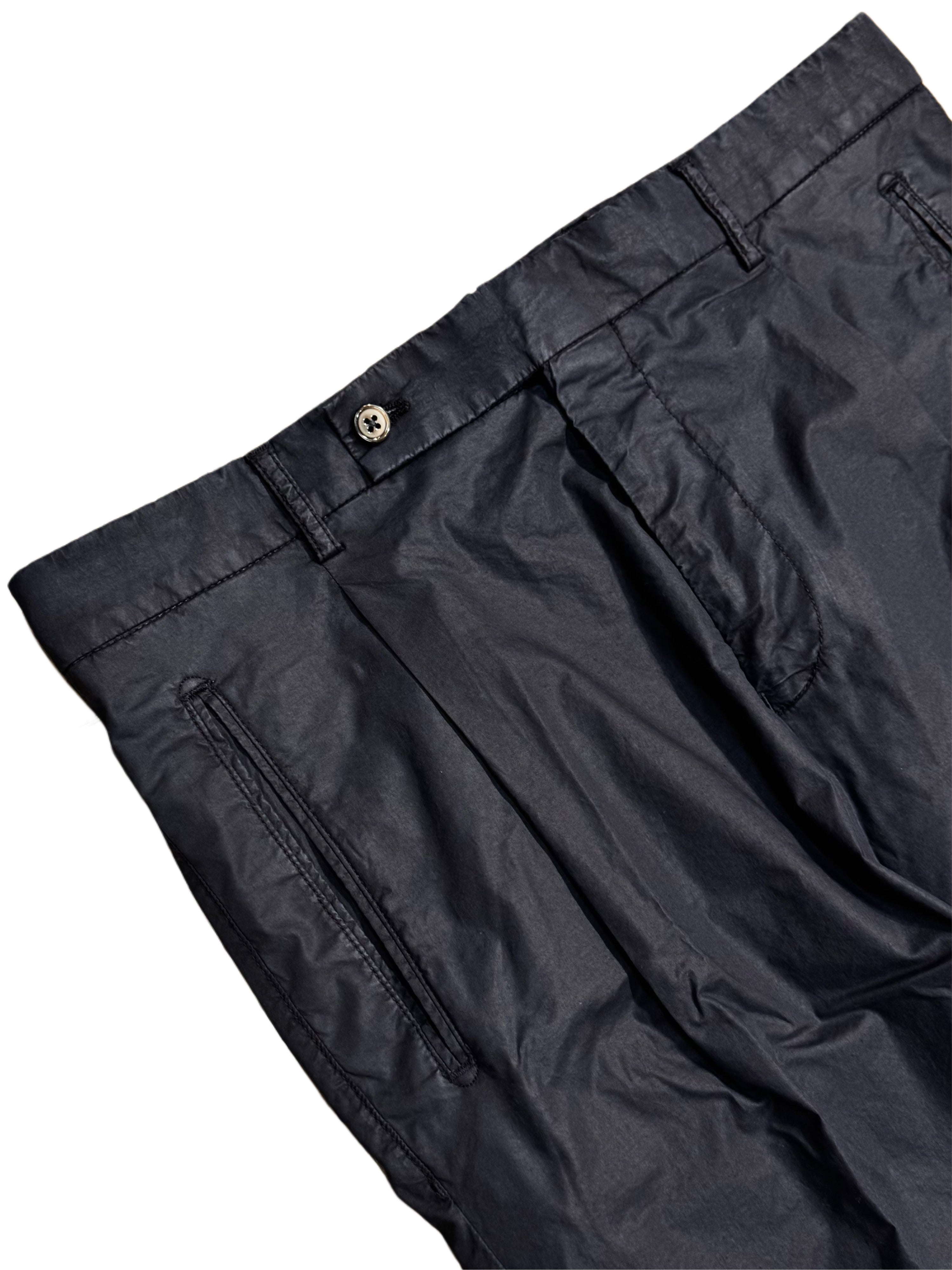 Pantaloni chino a pieghe FRESH Nervi in cotone lyocell in blu scuro