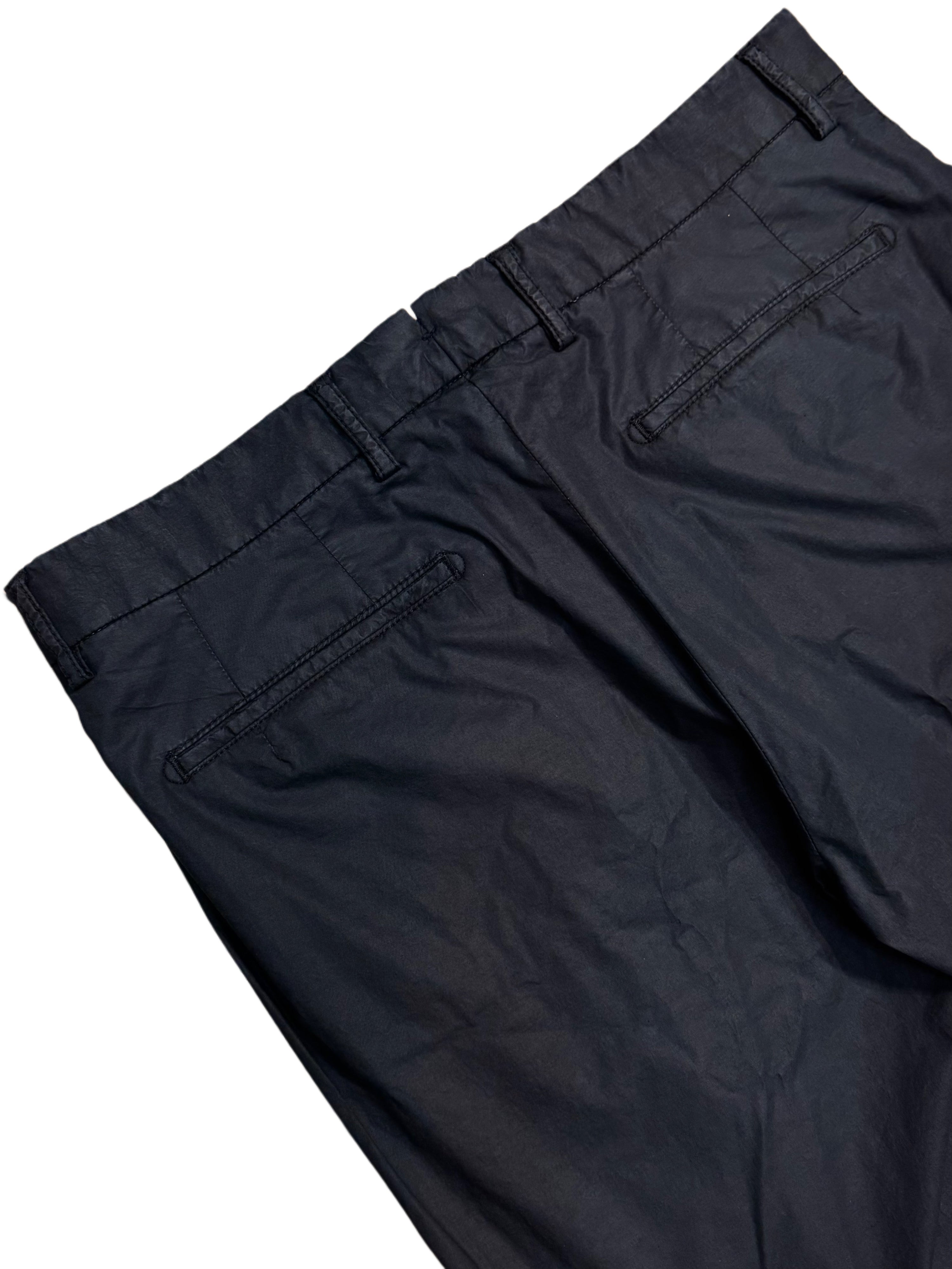 Pantaloni chino a pieghe FRESH Nervi in cotone lyocell in blu scuro