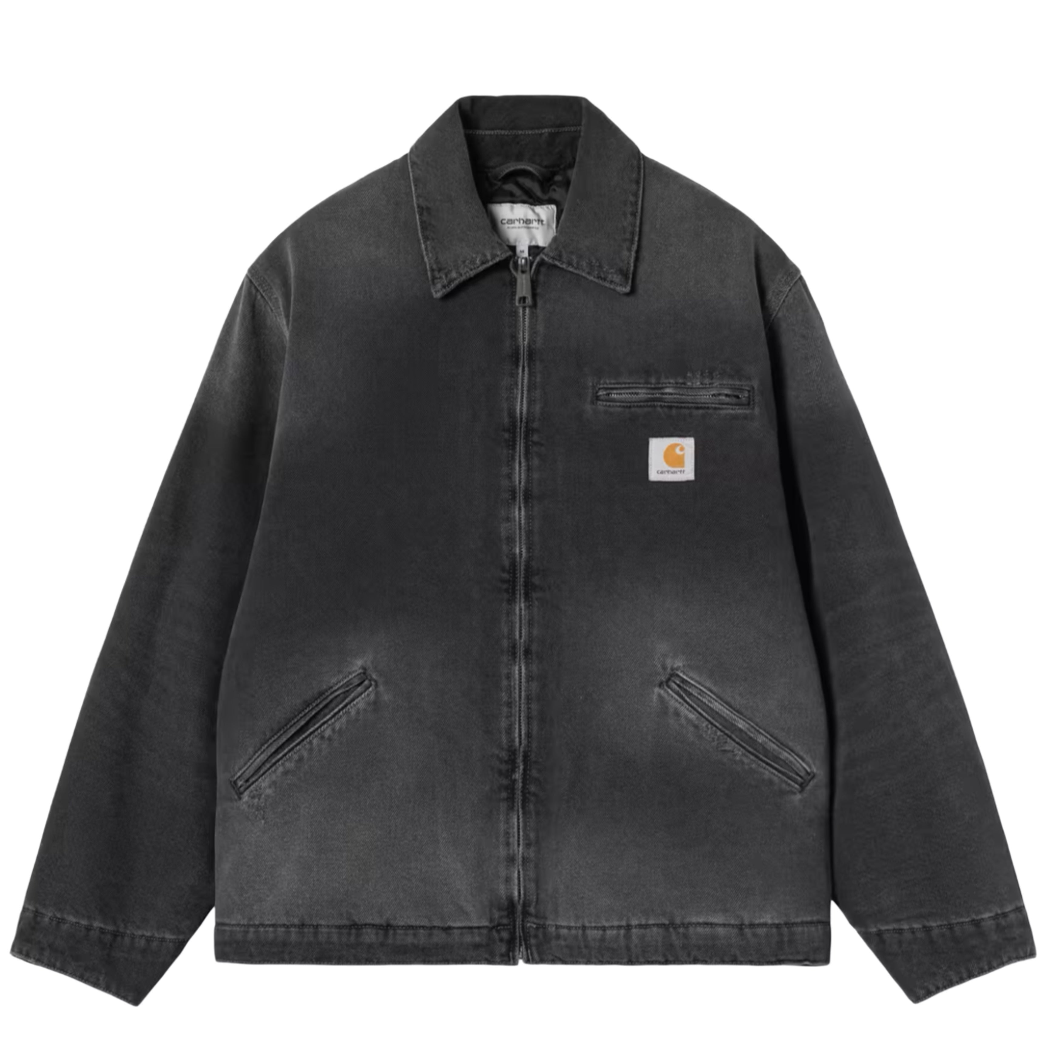 CARHARTT WIP OG Detroit Jacket Black Grind Washed