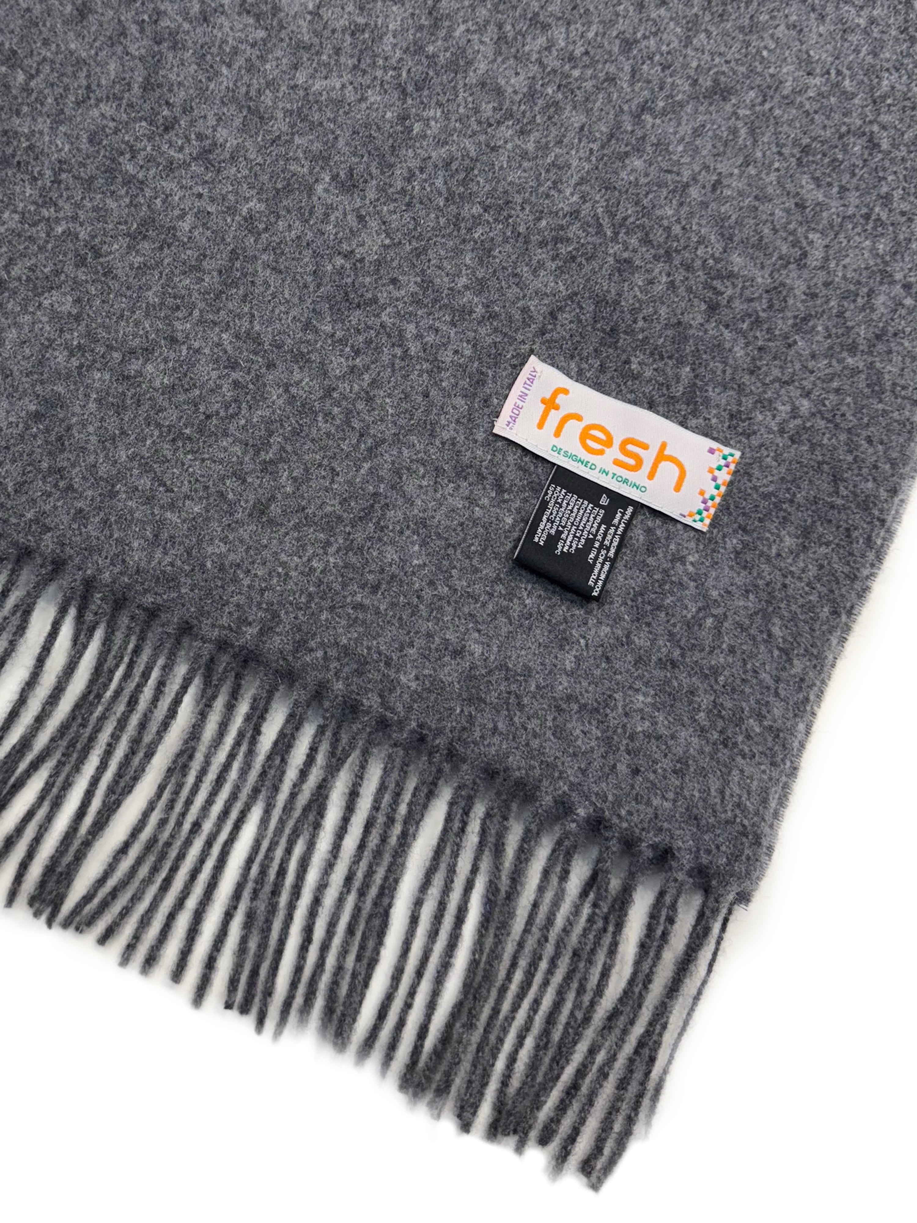 FRESH Grey Melange Wool Scarf