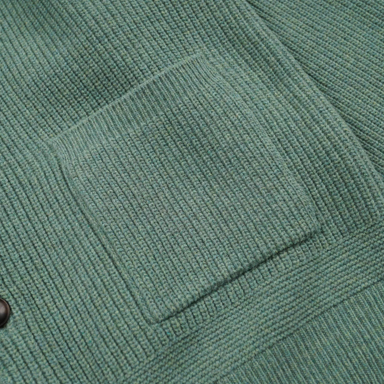FRIZMWORKS Heavy Wool Round Cardigan Jade Green