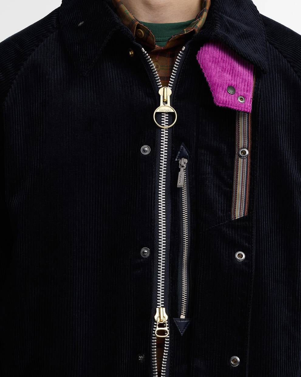 BARBOUR x Paul Smith Barbour Navy Cord Beaufort Casual Jacket