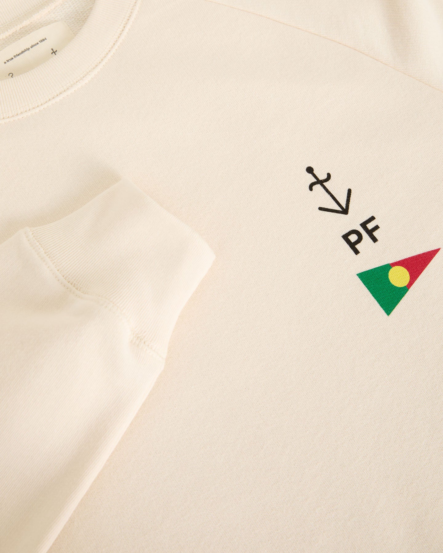 LA PAZ x Portuguese Flannel Cunha Vida Boa Off White Sweatshirt