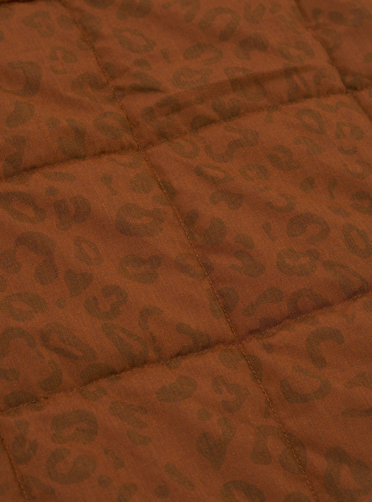 Gilet Carlton UNIVERSAL WORKS en Polytech recyclé orange léopard