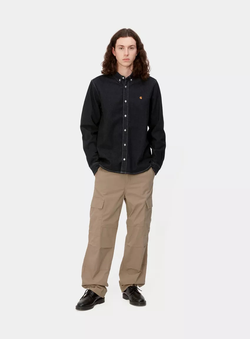 CARHARTT WIP Regular Cargo Pant Leather Rinsed