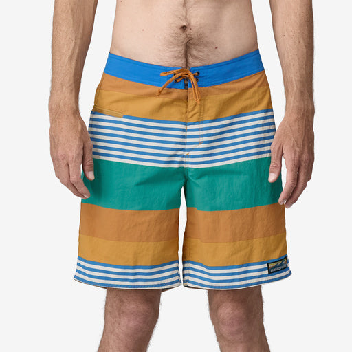 PATAGONIA Men's Wavefarer® Boardshorts - 19" Fitz Stripe: Pufferfish Gold