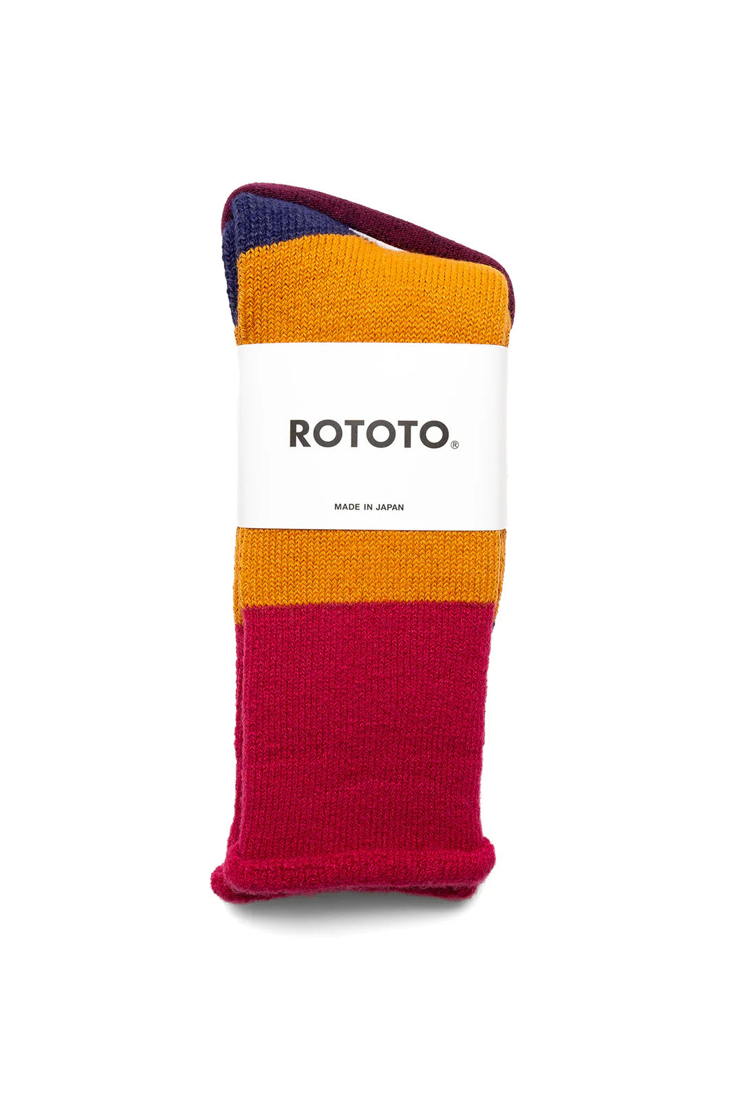 ROTOTO Chunky Pile Boot Sock Rose Orange