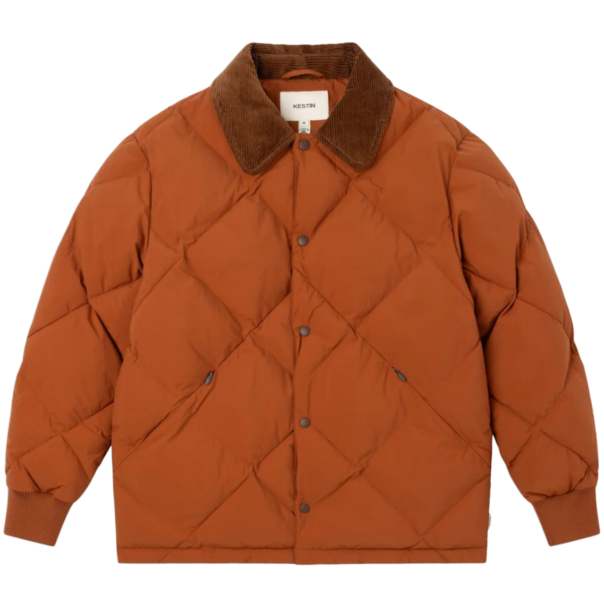 KESTIN Dunbar Jacket in Rust Orange Recycled Nylon