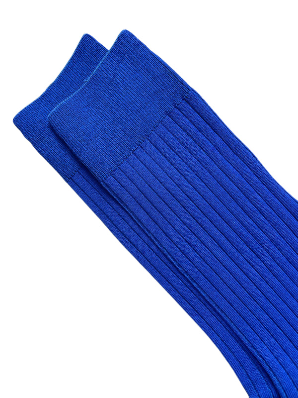 FRESH Cotton Mid-Calf Lenght Socks In Cobalt