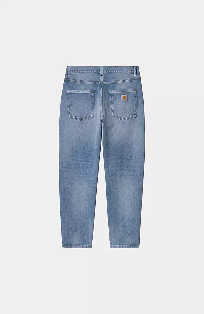 CARHARTT WIP Newel Pantalon Bleu Clair Utilisé Lavé