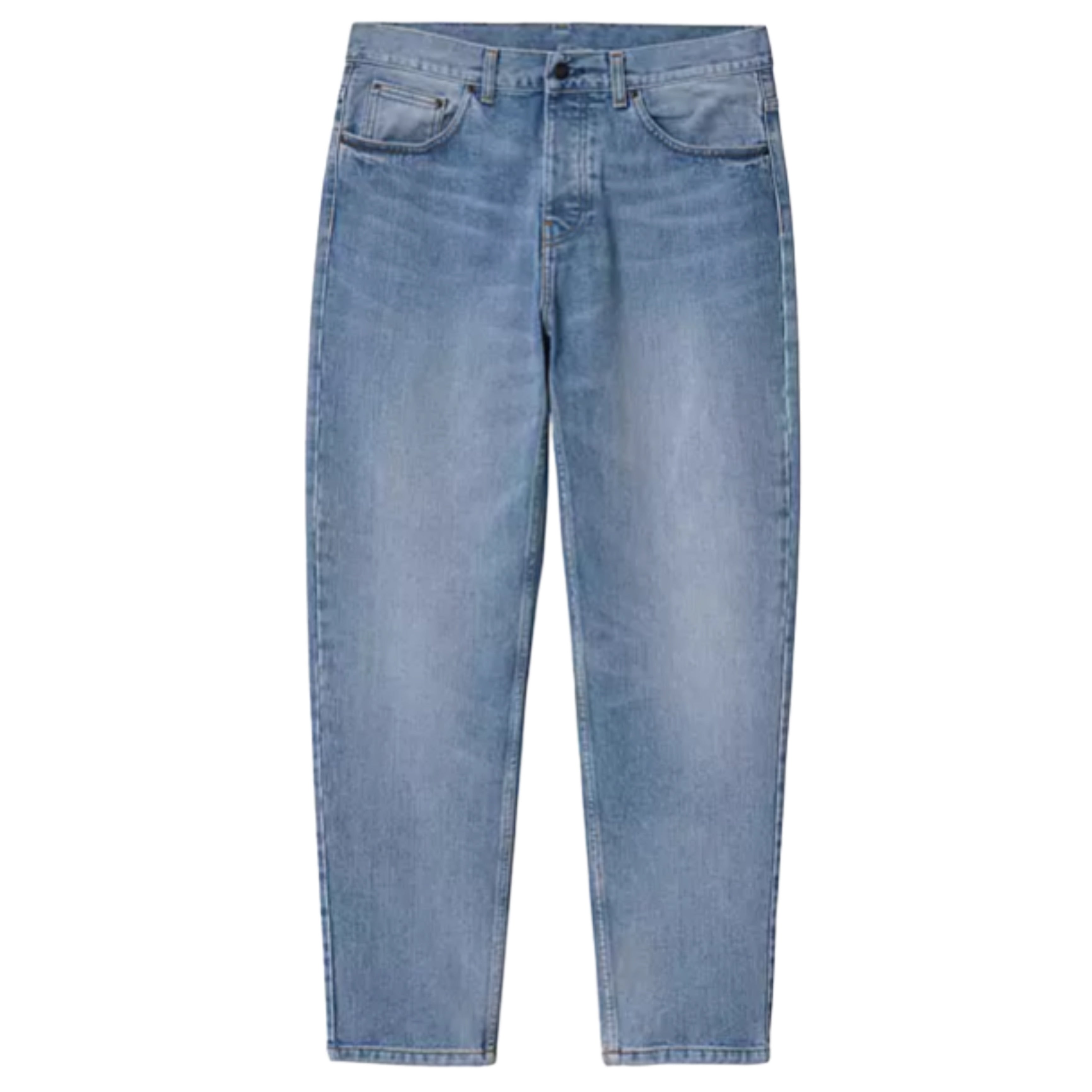 CARHARTT WIP Newel Pantalon Bleu Clair Utilisé Lavé