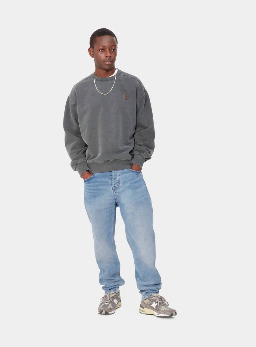 CARHARTT WIP Newel Pant Blue Light Used Washed