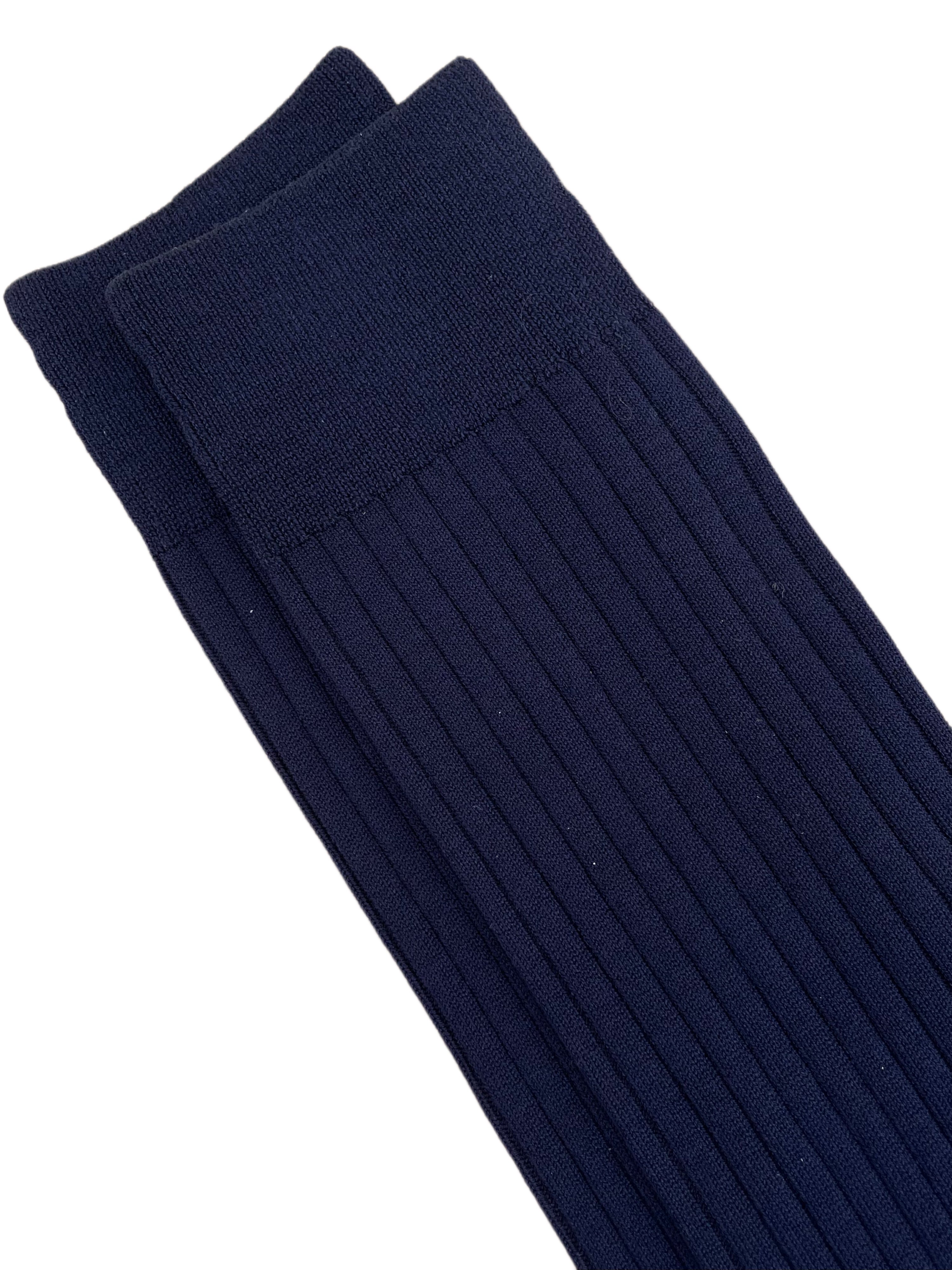 FRESH Cotton Mid-Calf Lenghth Socks In Navy