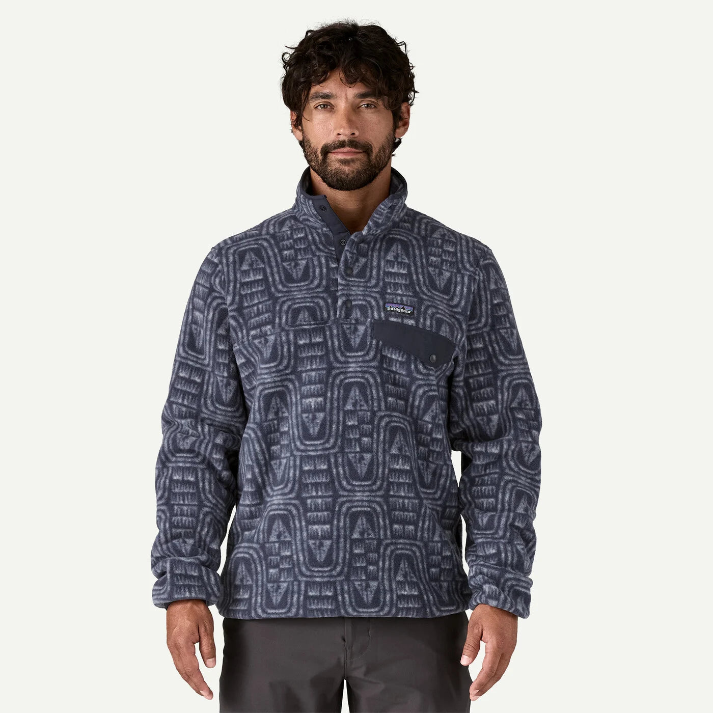 PATAGONIA Lightweight Synchilla® Snap-T® Fleece Pullover Flow: Sunken Blue
