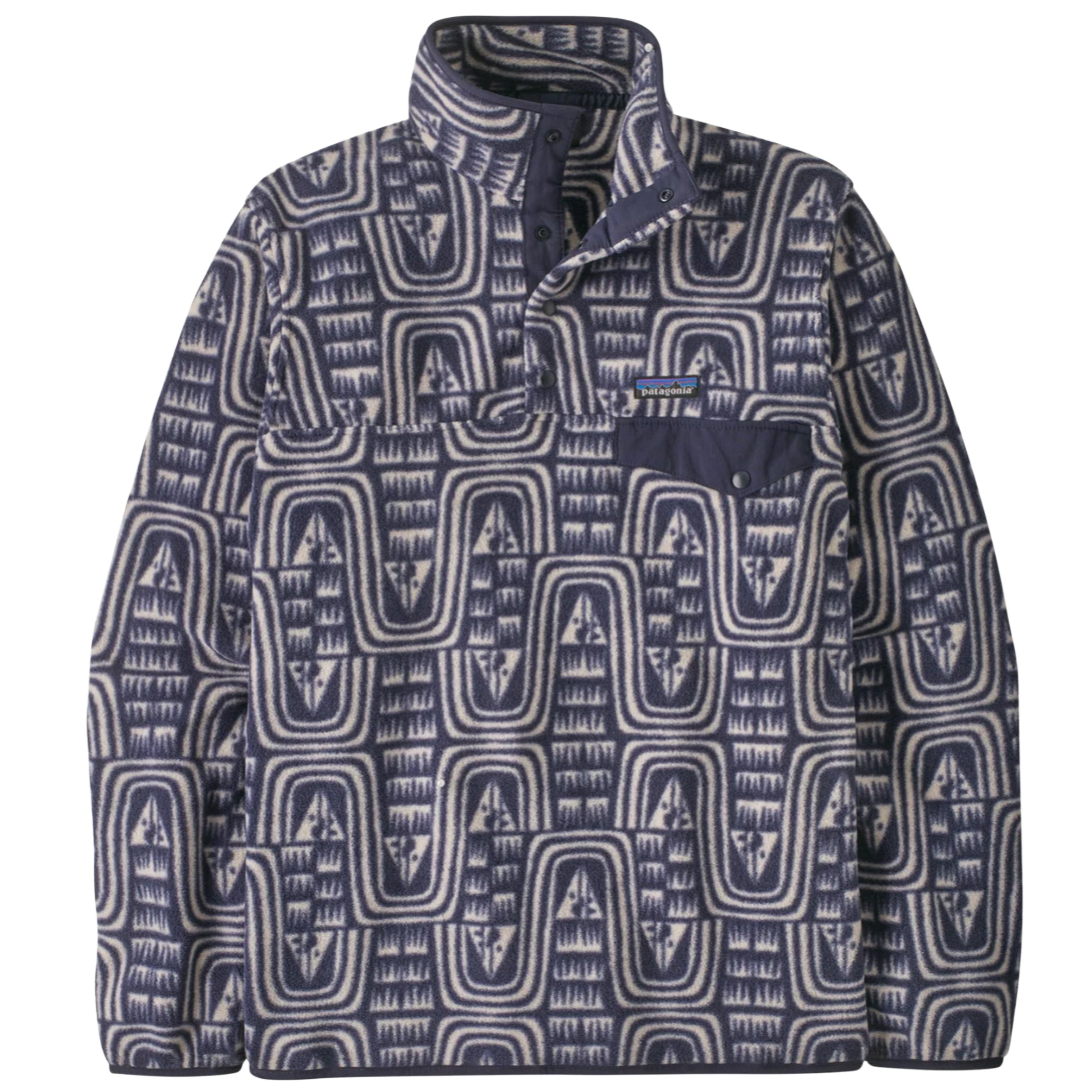 PATAGONIA Lightweight Synchilla® Snap-T® Fleece Pullover Flow: Sunken Blue