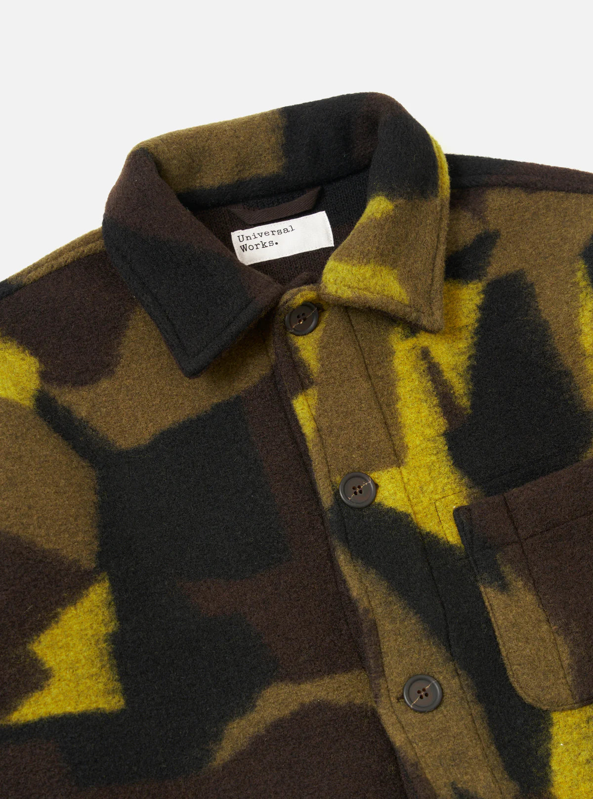 UNIVERSAL WORKS Camo Swede Fleece Field Jacket