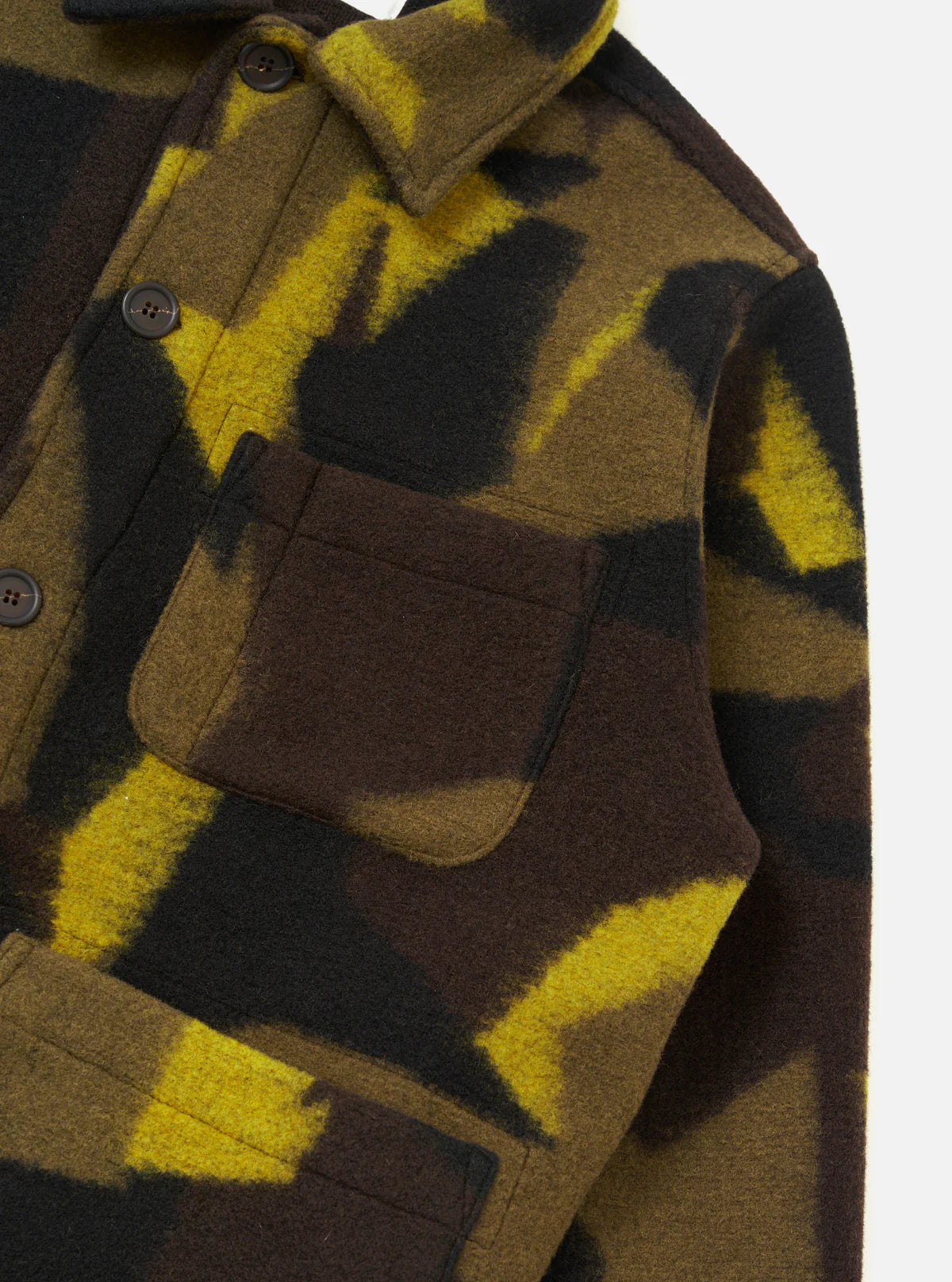 UNIVERSAL WORKS Camo Swede Fleece Field Jacket