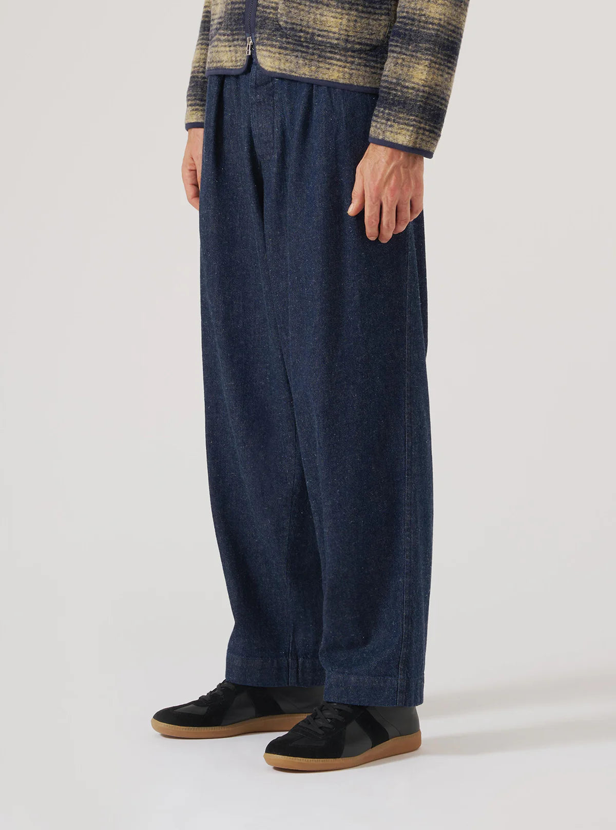 UNIVERSAL WORKS Indigo Future Denim Oxford Pant