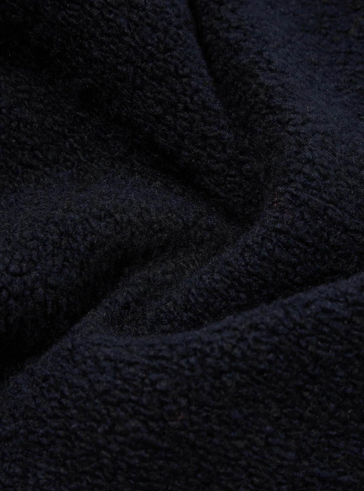 UNIVERSAL WORKS Navy Alvar Fleece Lancaster Jacket