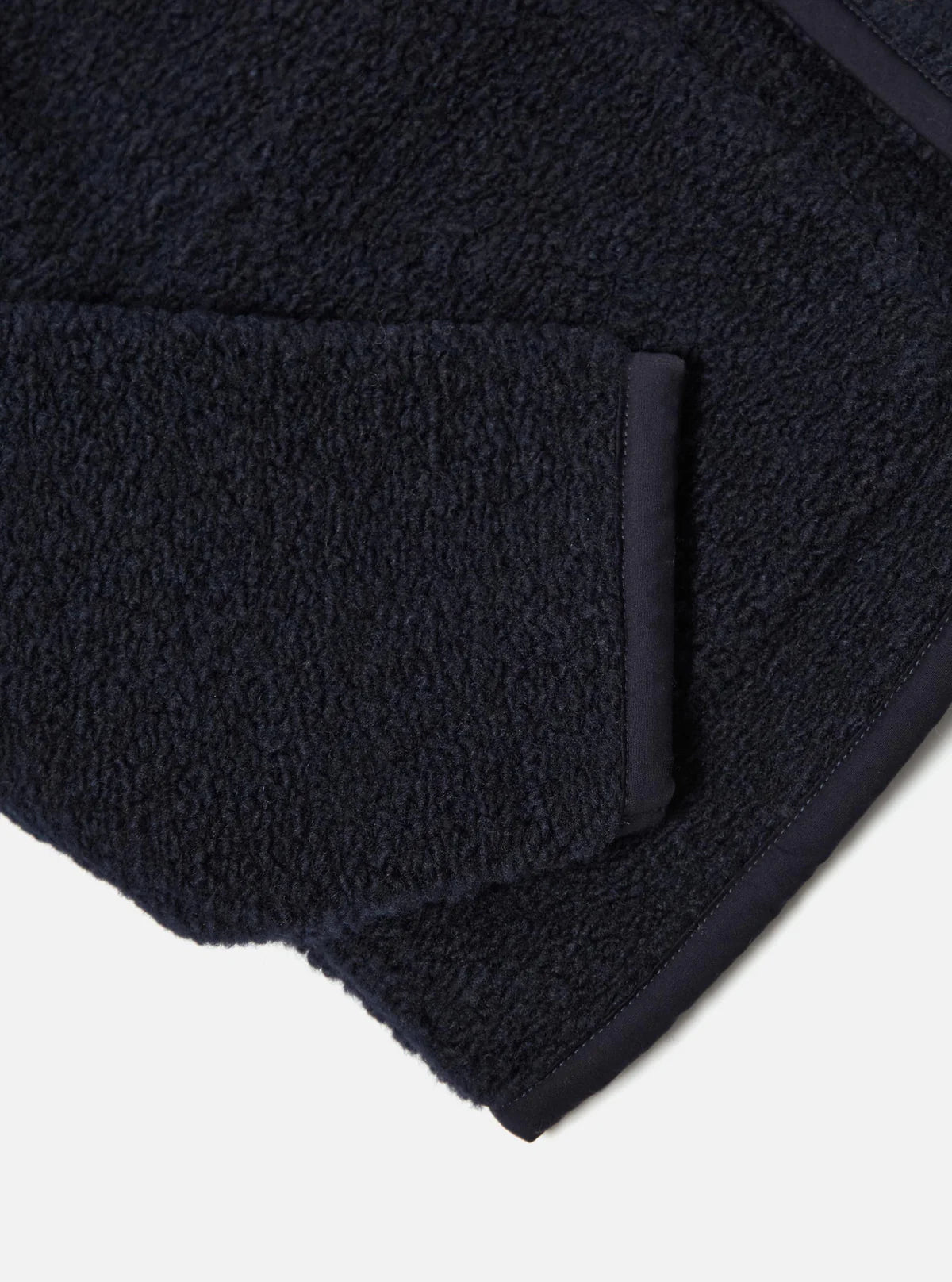 UNIVERSAL WORKS Navy Alvar Fleece Lancaster Jacket